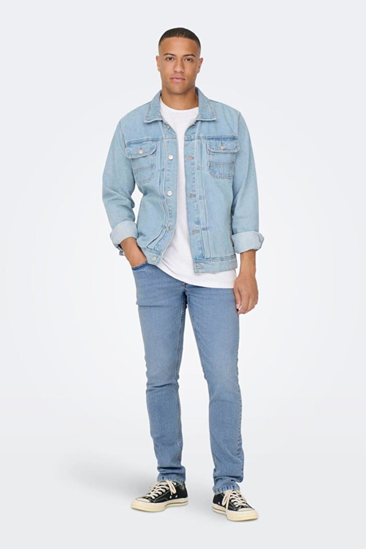 ONSLOOM SLIM 7899 EY BOX JEANS AÇIK MAVİ