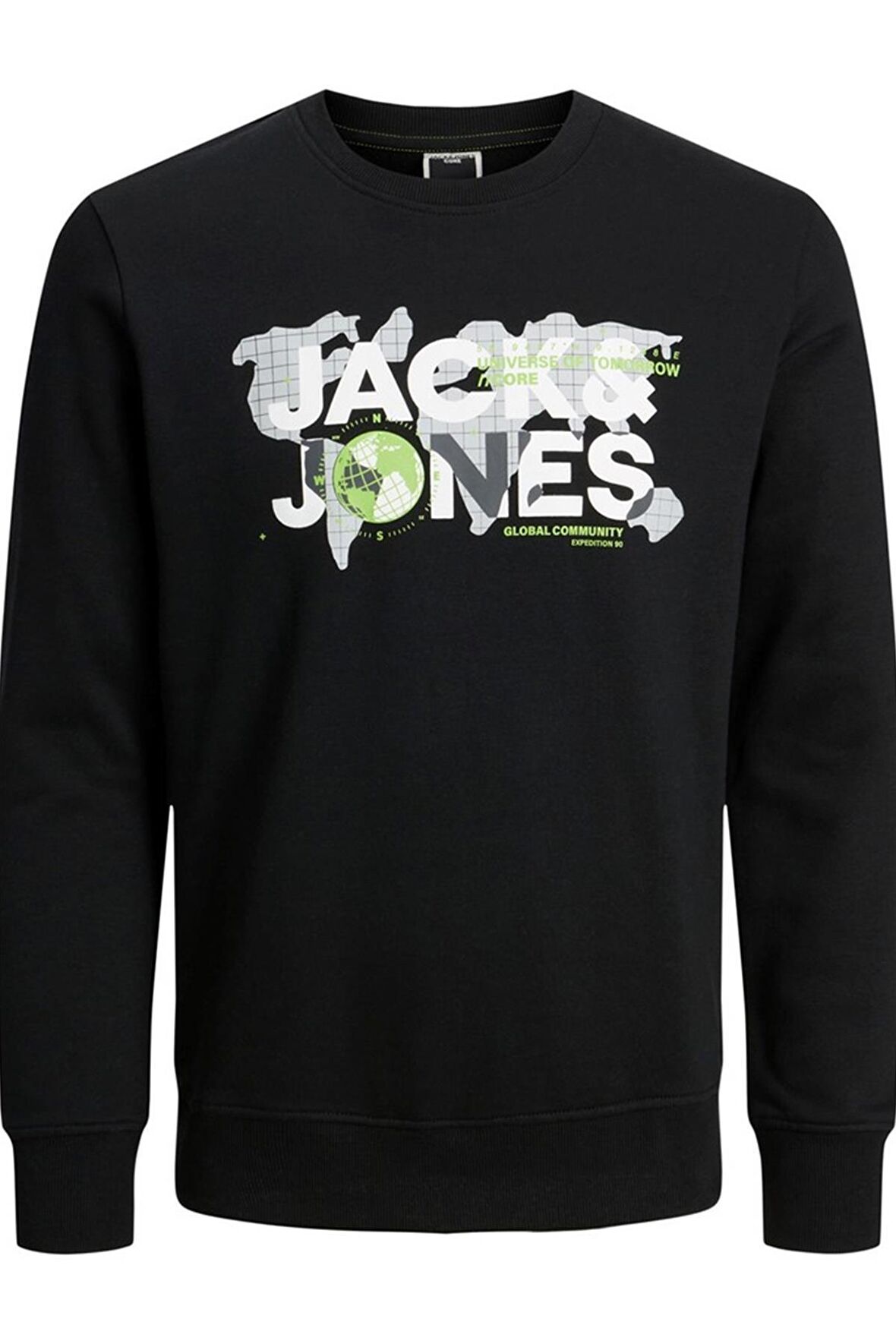 JACK&JONES JCODUST SWEAT CREW NECK SİYAH