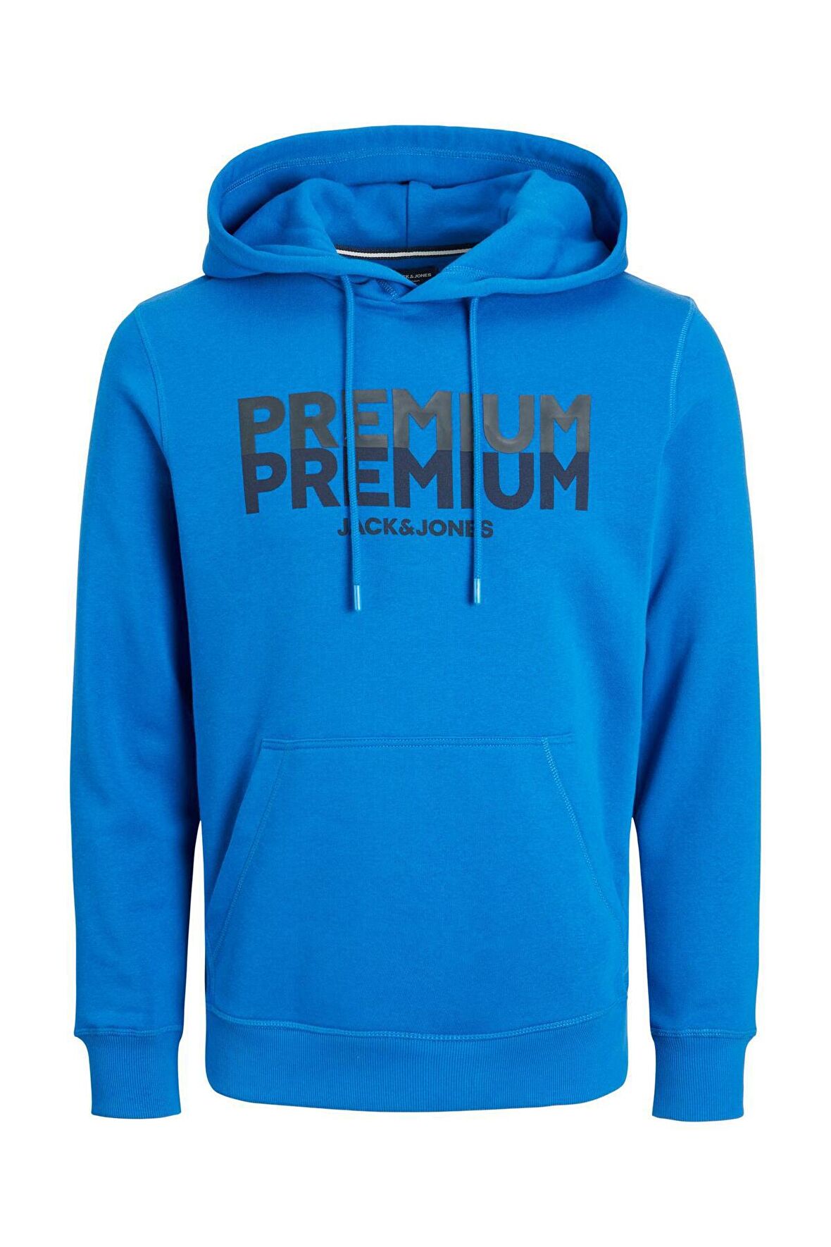 Jack Jones Blugere Sweat Hood Prau23 Erkek Gri Sweatshirt 12245810-05