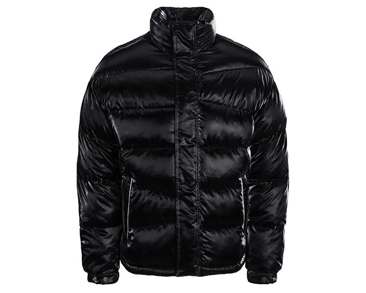 Jack Jones Jcoreflect Puffer Erkek Günlük Mont 12241177-BLACK Siyah