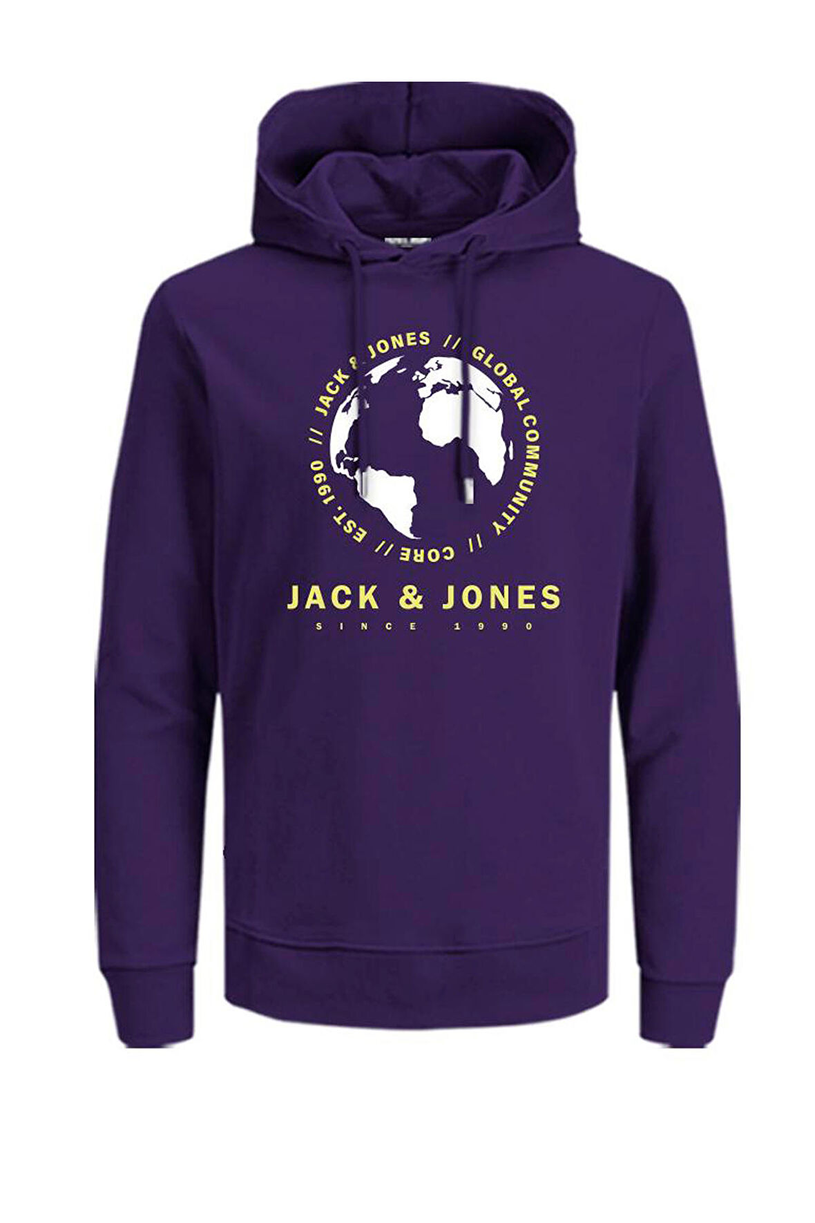Logo Baskılı Kapüşonlu Sweatshirt - Round