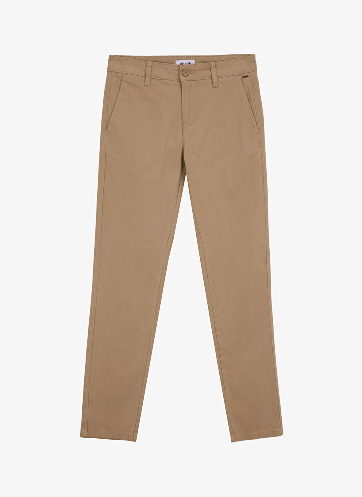 Only & Sons Normal Bel Dar Açık Kahve Erkek Chino Pantolon ONSMARK PETE LIFE SLM CHIN 0013 PNT
