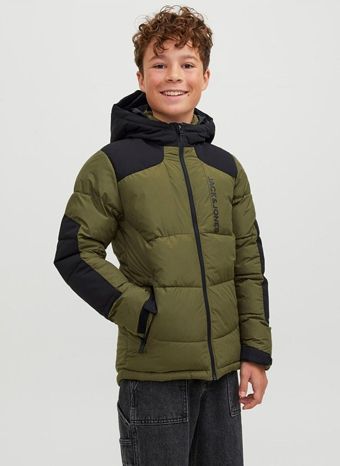 Jack & Jones Haki Erkek Mont JCOOTIS PUFFER JNR