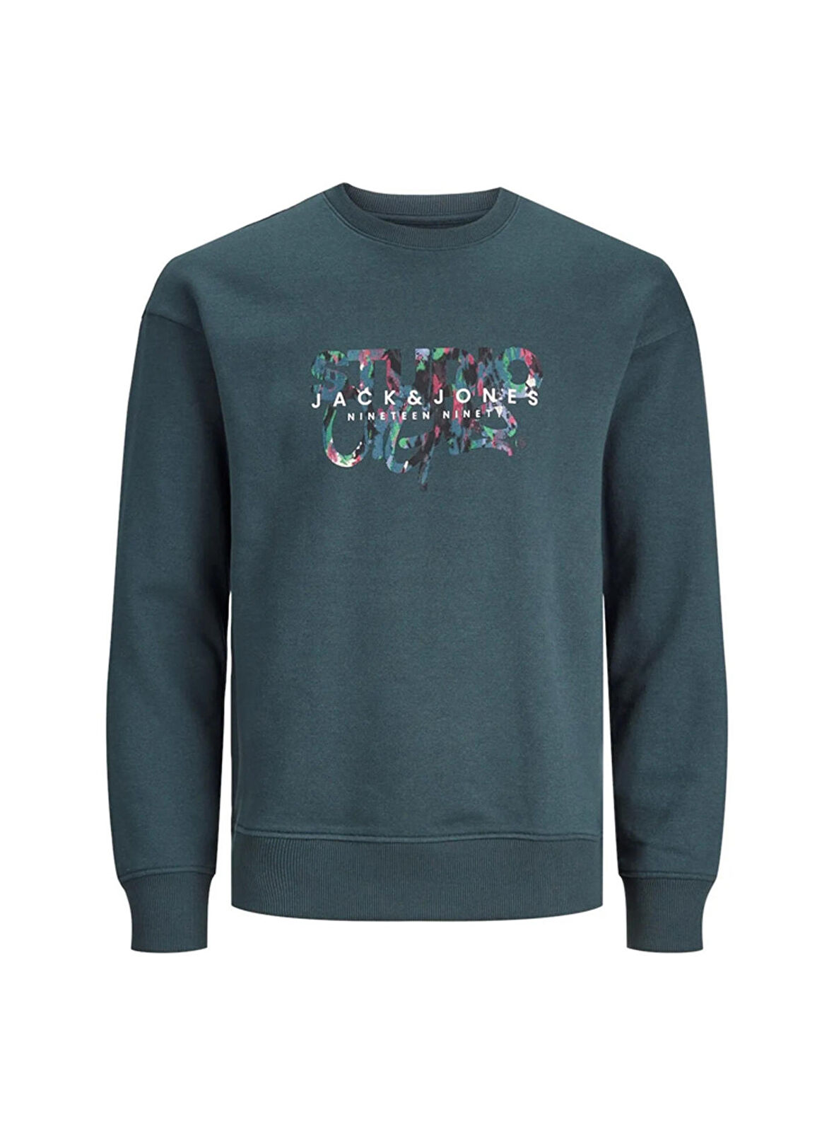 Jack & Jones Erkek Çocuk Füme Sweatshırt JORSILVERLAKE SWEAT CREW NECK JNR