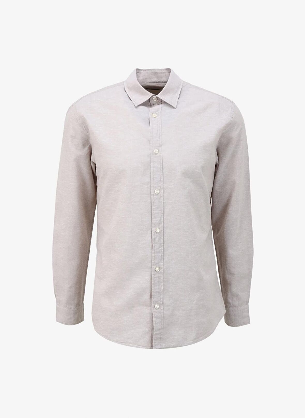 Jack & Jones Slim Fit Krem Erkek Gömlek JJELINEN BLEND SHIRT LS SN