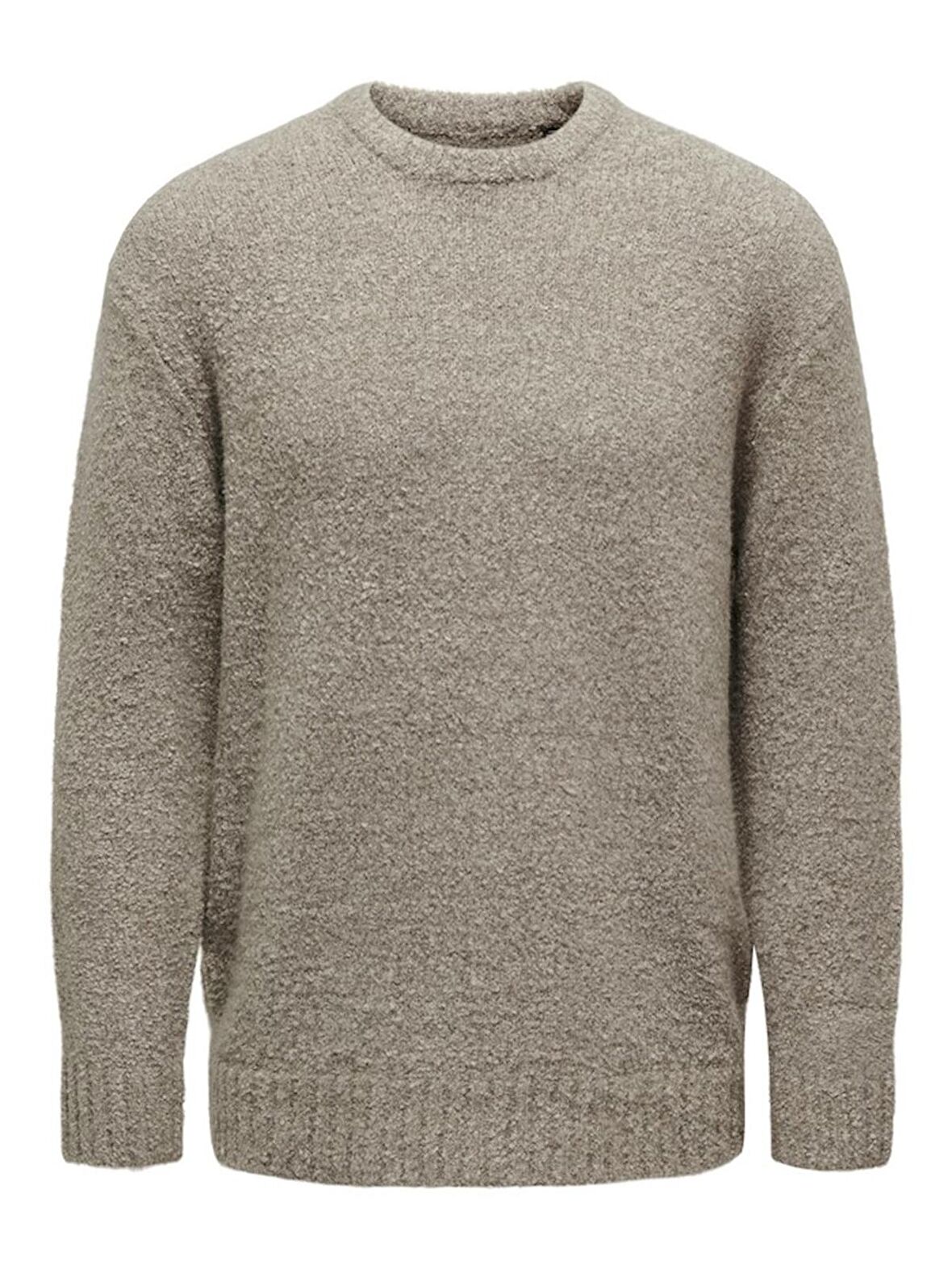 Only & Sons Erkek Chinchilla Örgü Sweatshirt - 22027150