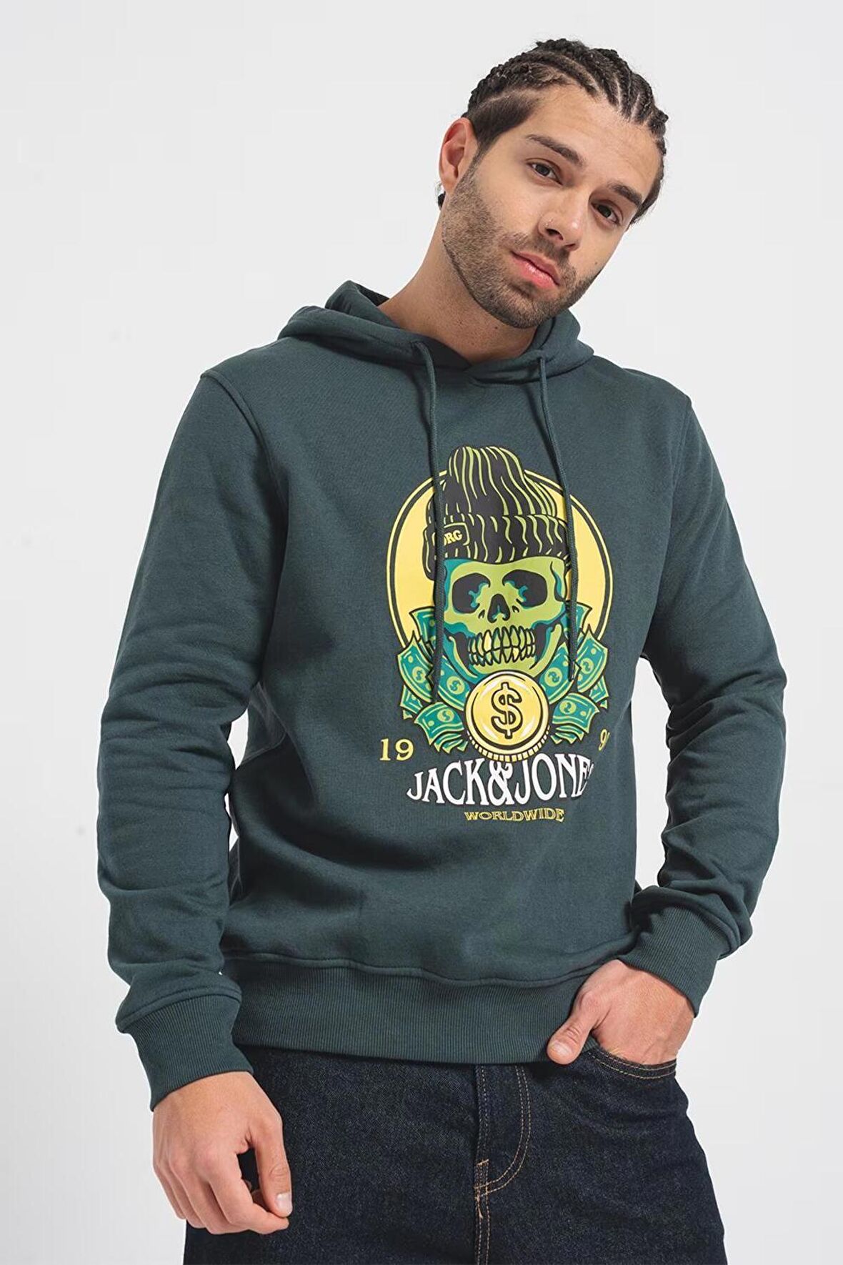 Jack & Jones Jordaemon Sweat Hood Fst Erkek Sweatshirt