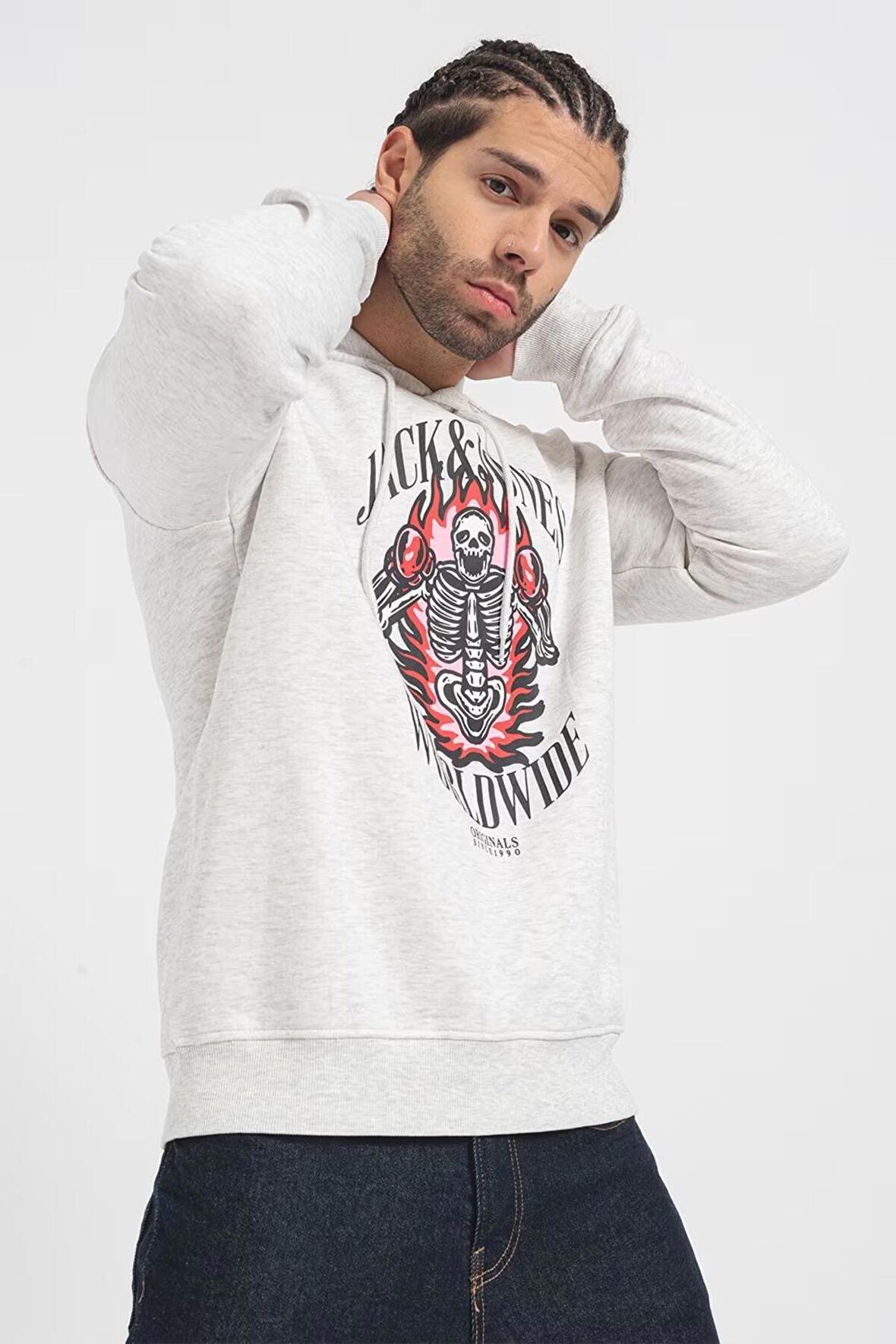 Jack & Jones Jordaemon Sweat Hood Fst Erkek Sweatshirt