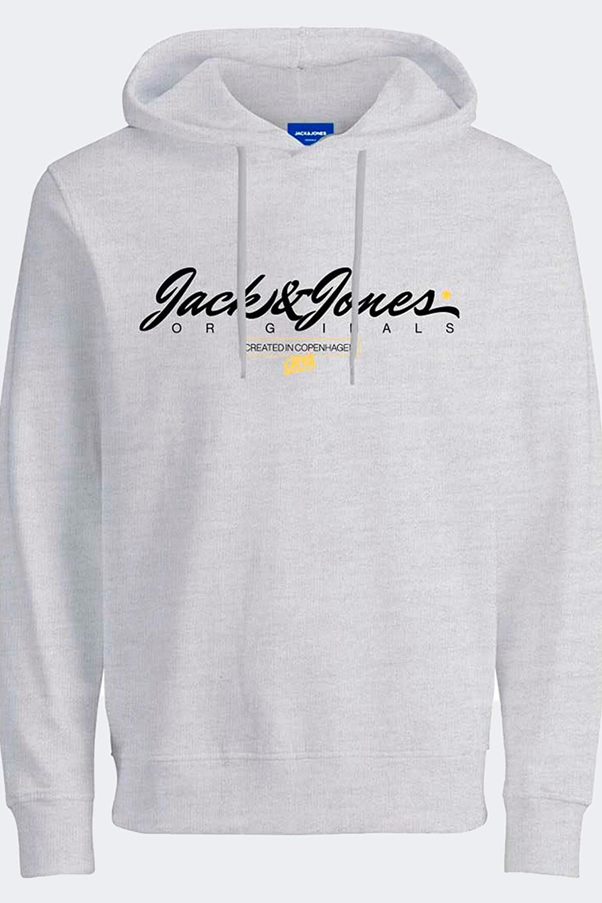 JACK&JONES JORSYMBOL SWEAT HOOD FST BEYAZ