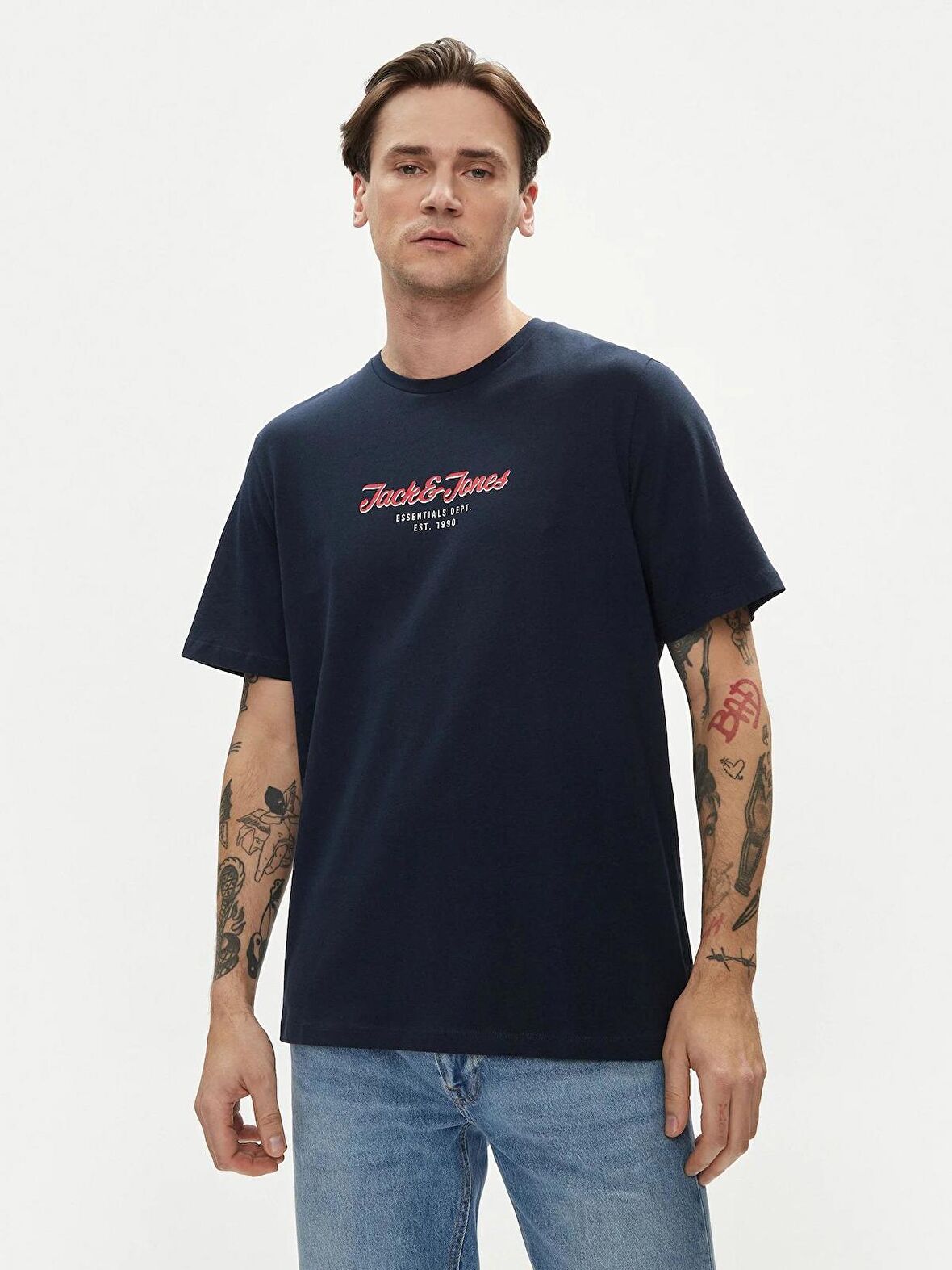 Jack & Jones Jjhenry Tee Ss Crew Neck Erkek T-Shirt