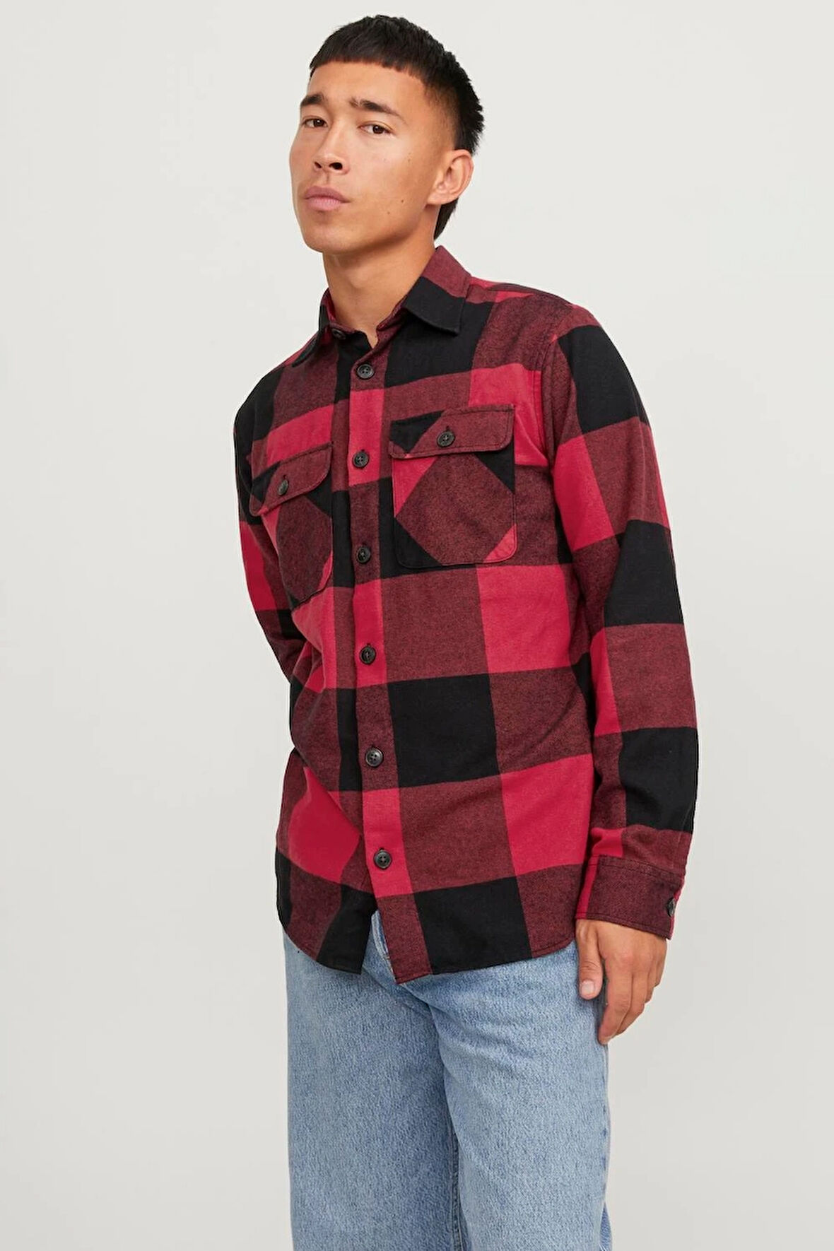 Erkek Jack  & Jones Rahat Kalıplı Ceket - Kırmızı | L