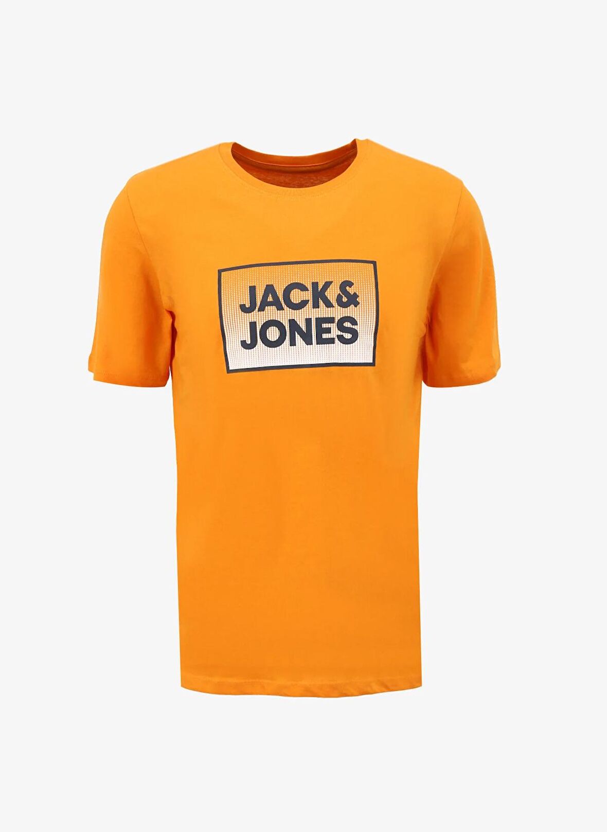 Jack & Jones Yuvarlak Yaka Turuncu Erkek T-Shirt JJSTEEL TEE SS CREW NECK