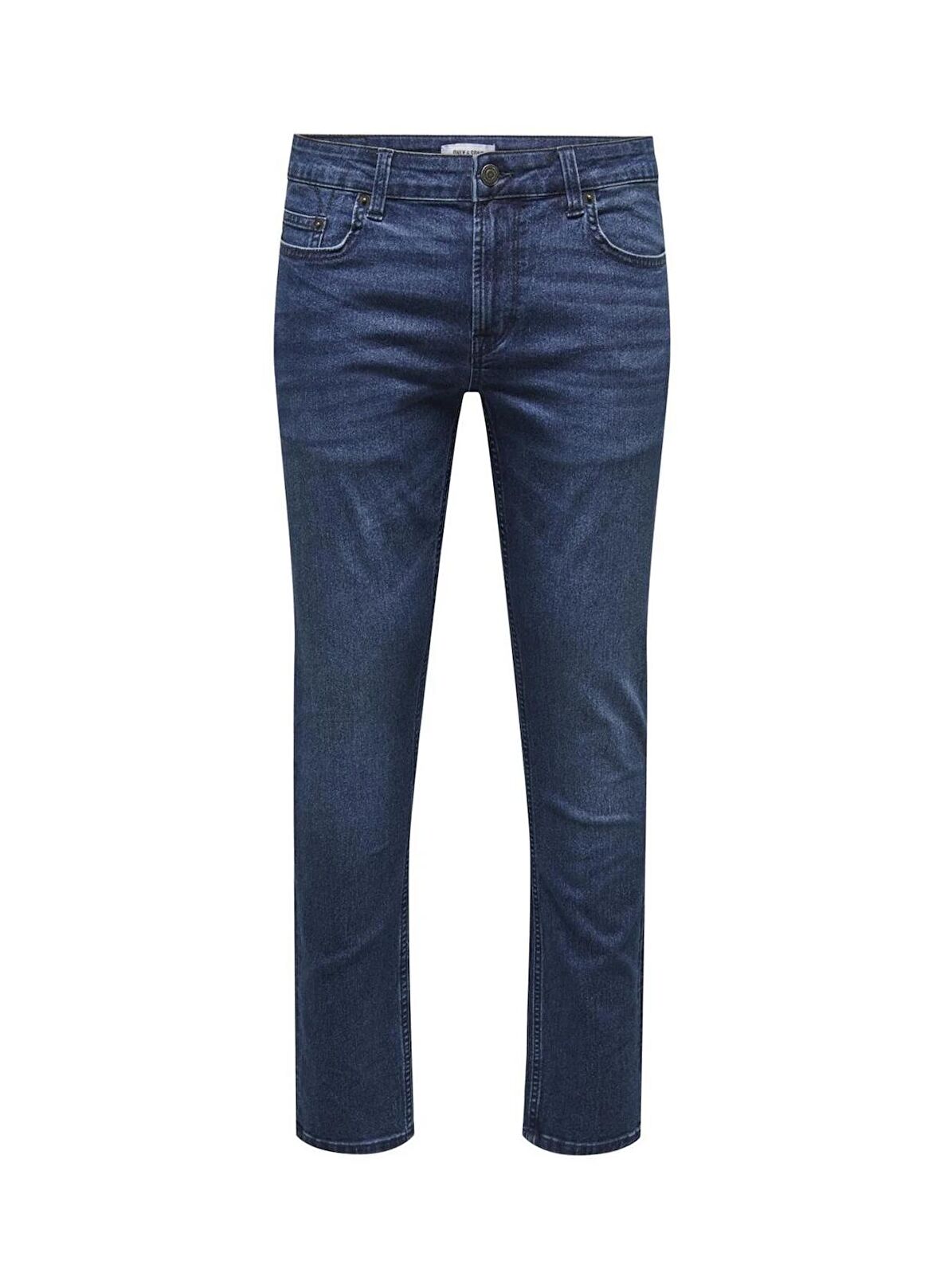 Only & Sons Normal Bel Dar Koyu Mavi Erkek Denim Pantolon ONSLOOM SLIM ONE DBD 6455 PIM DNM V