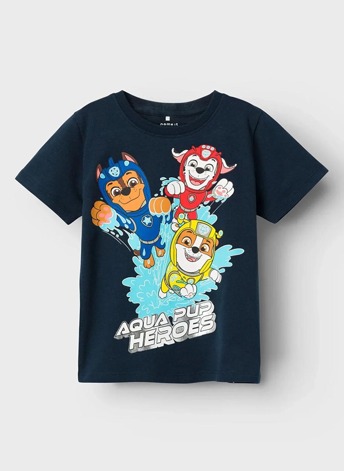 Name İt Desenli Füme Erkek T-Shirt NMMMANSE PAWPATROL SS TOP CPLG