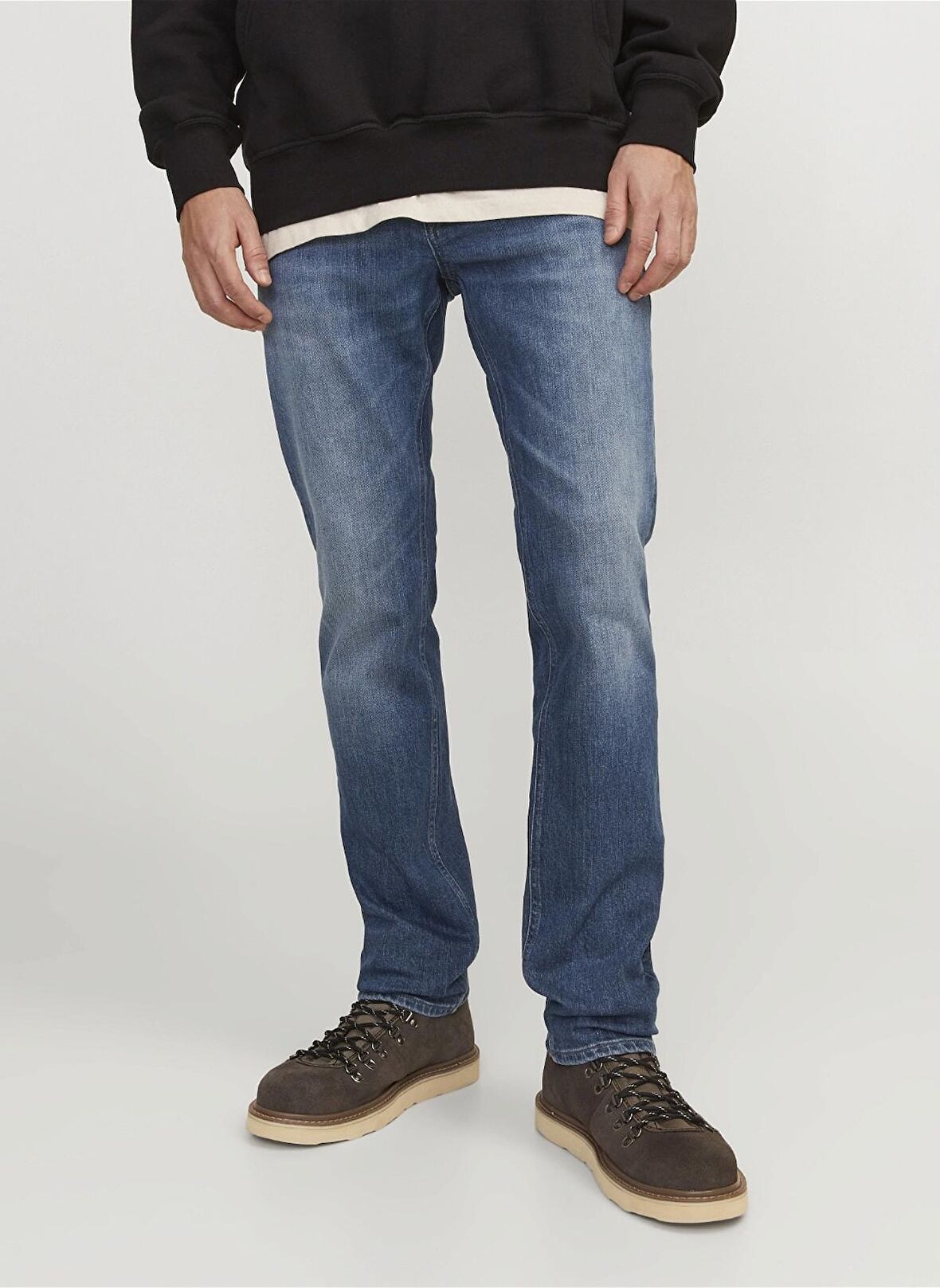 Jack & Jones Standart Bel Slim Straight Erkek Denim Pantolon JJITIM JJORIGINAL AM 784 SN