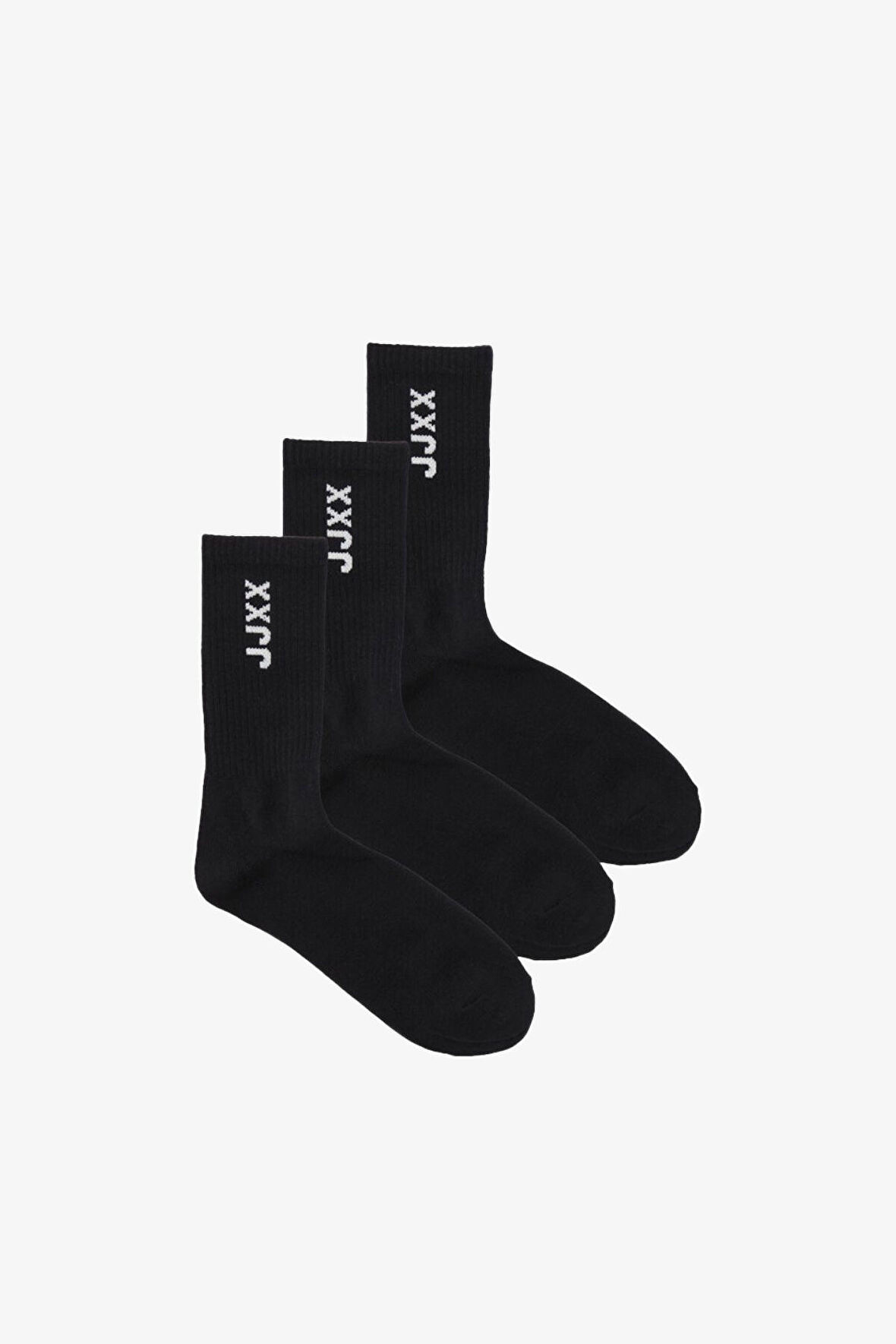 JJXX Jxmoreno Socks Acc 3-Pack Kadın Siyah Çorap 12251644-Black