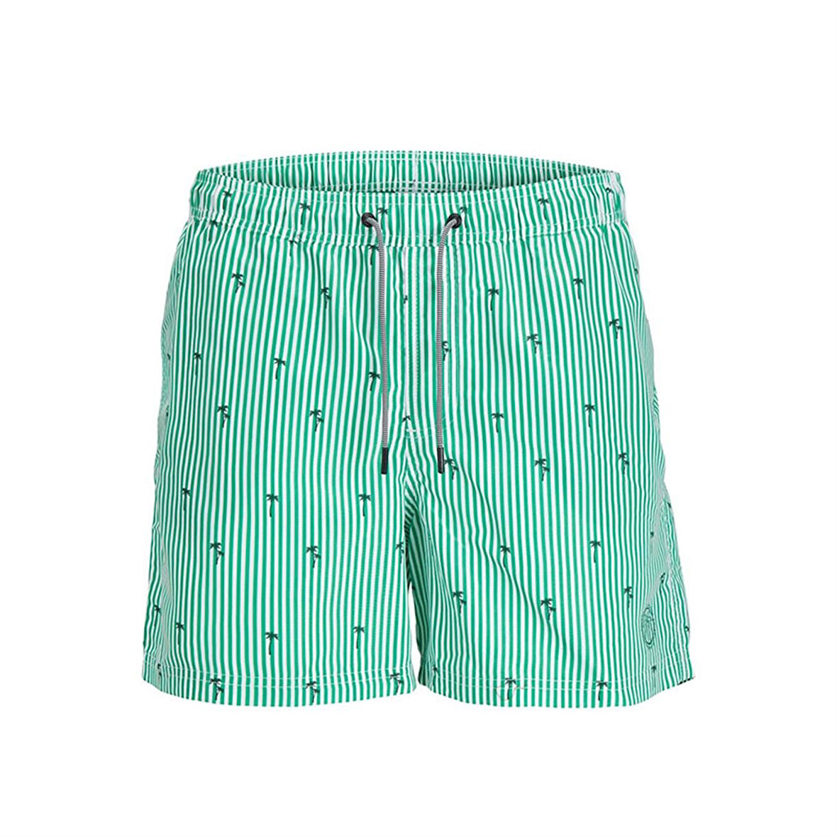 Jack&Jones Jpstfıjı Jjswım Small Strıpes Ly Sn Erkek Şort 12253240-Green Bee Yeşil