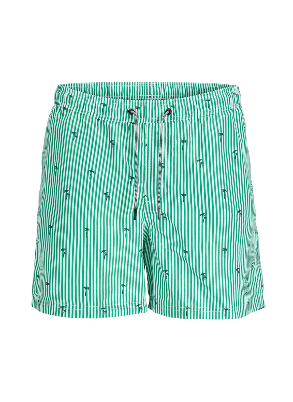 Jack & Jones Yeşil Erkek Şort Mayo JPSTFIJI JJSWIM SMALL STRIPES LY SN