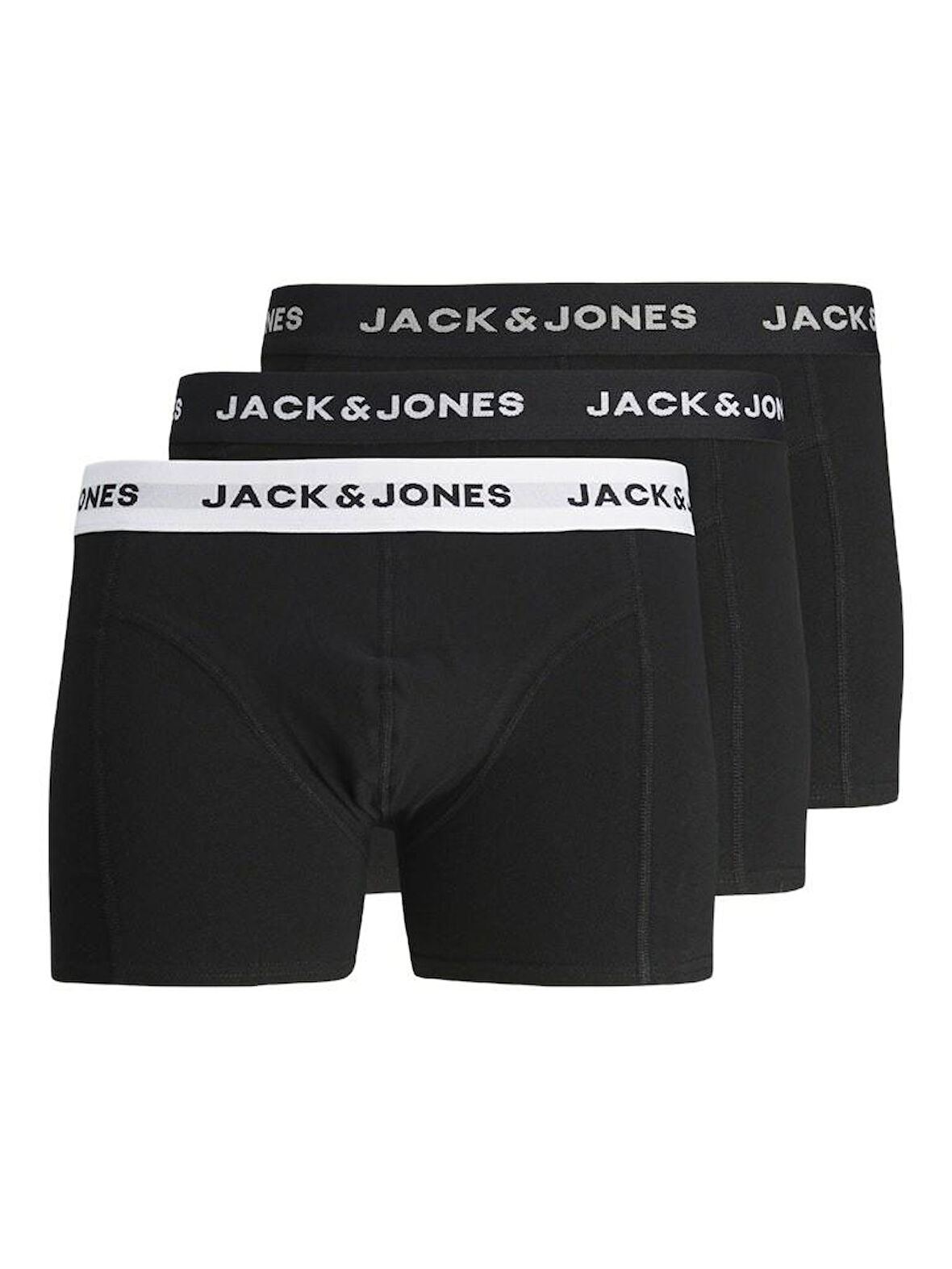 Jack Jones Solıd 3 Lü Paket Erkek Baxer 12254363