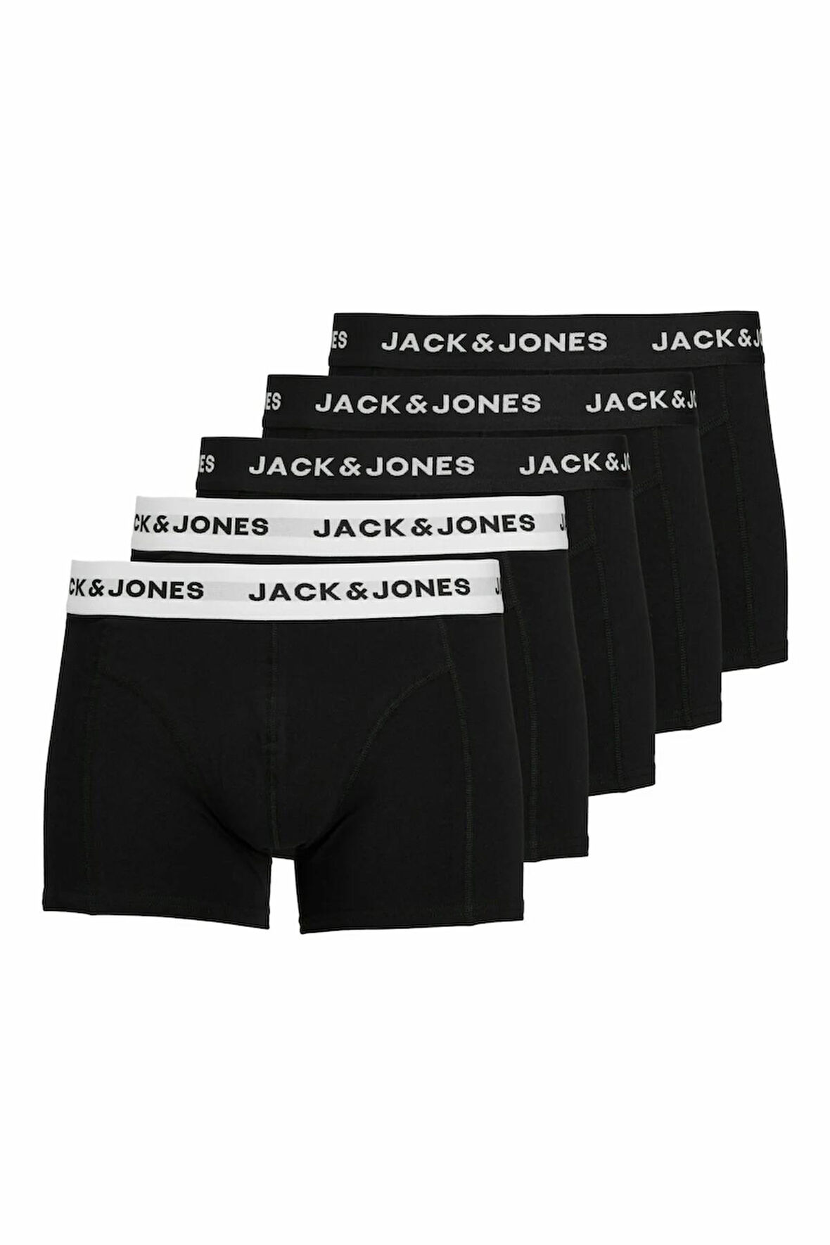 Jack Jones Solıd 5 Li Paket Erkek Boxer 12254366