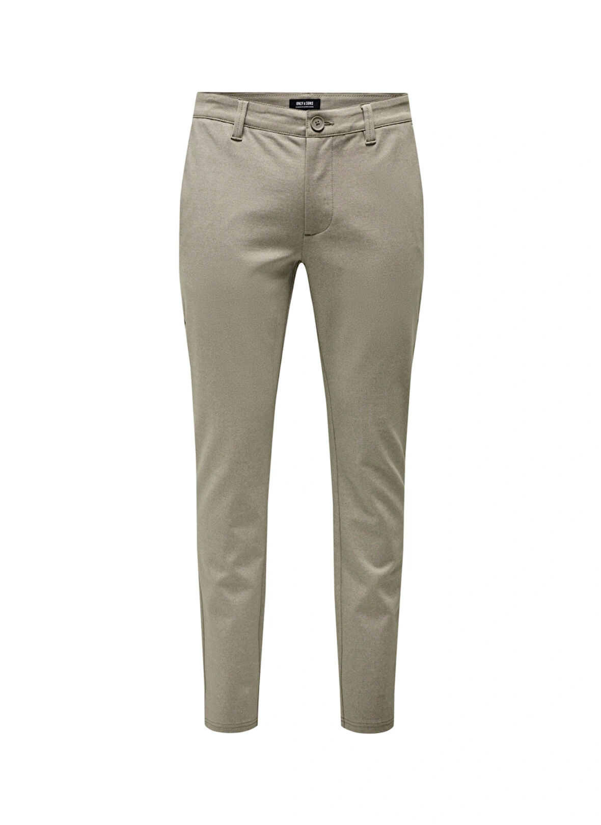 Only & Sons Yüksek Bel Dar Bej Erkek Chino Pantolon ONSMARK SLIM TAP 0