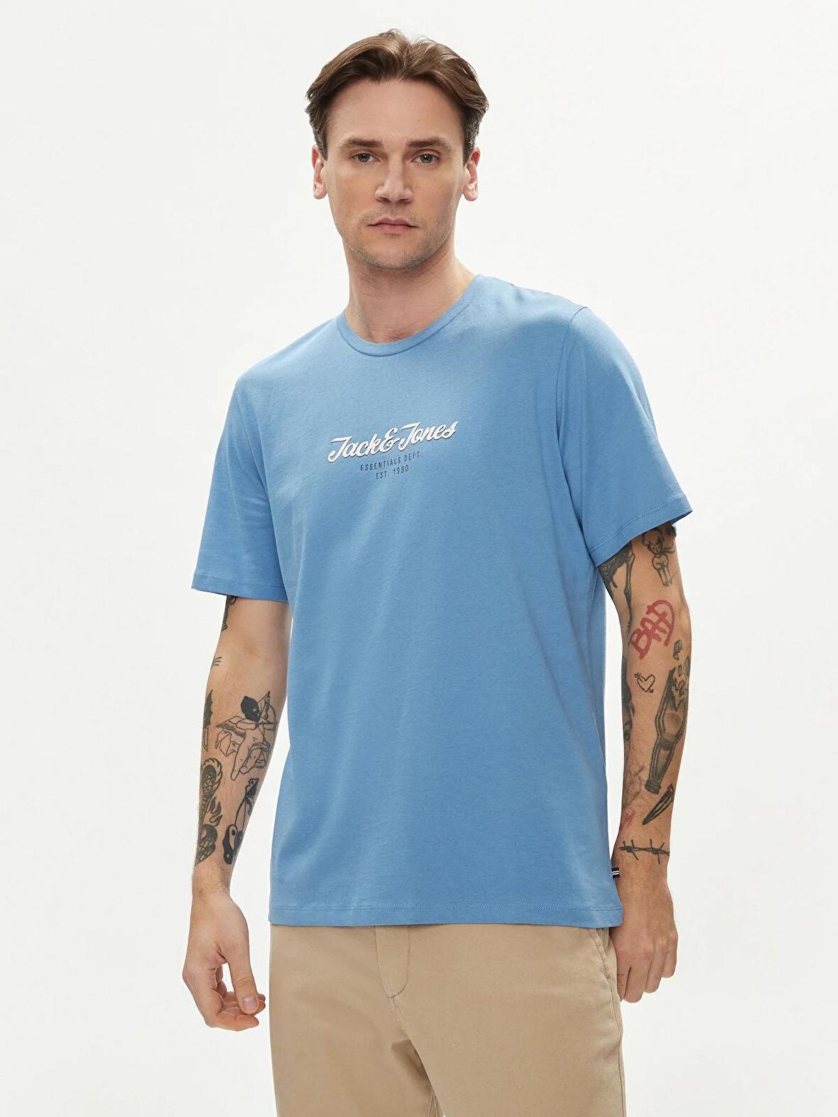 Jack & Jones Jjhenry Tee Ss Crew Neck Erkek T-Shirt