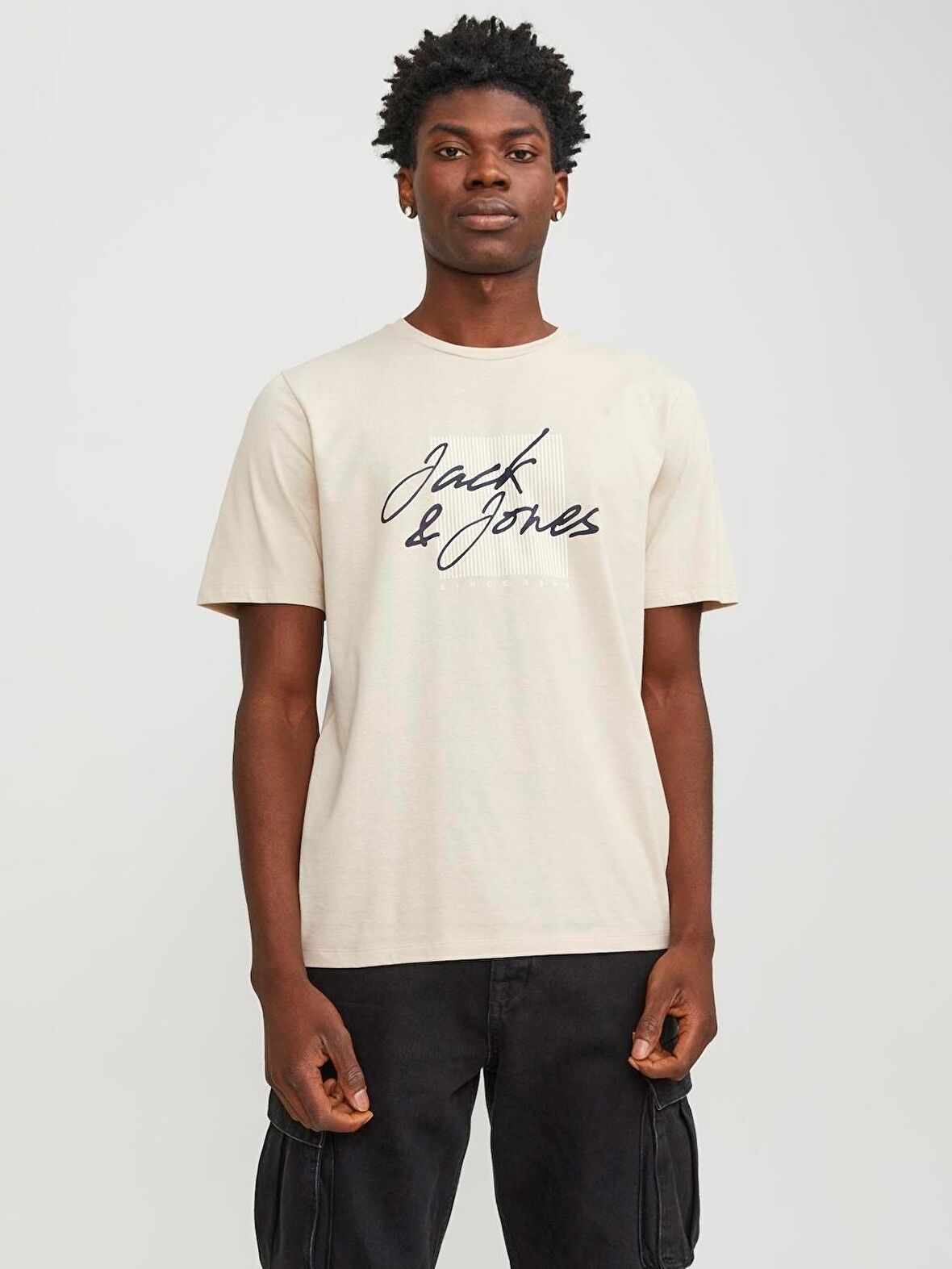 Jack & Jones Jjzuri Tee Ss Crew Neck Ln Erkek T-Shirt