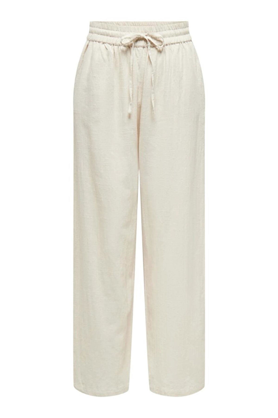 ONLTIZANA COTTON LOOSE PANTS WVN NOOS EKRU