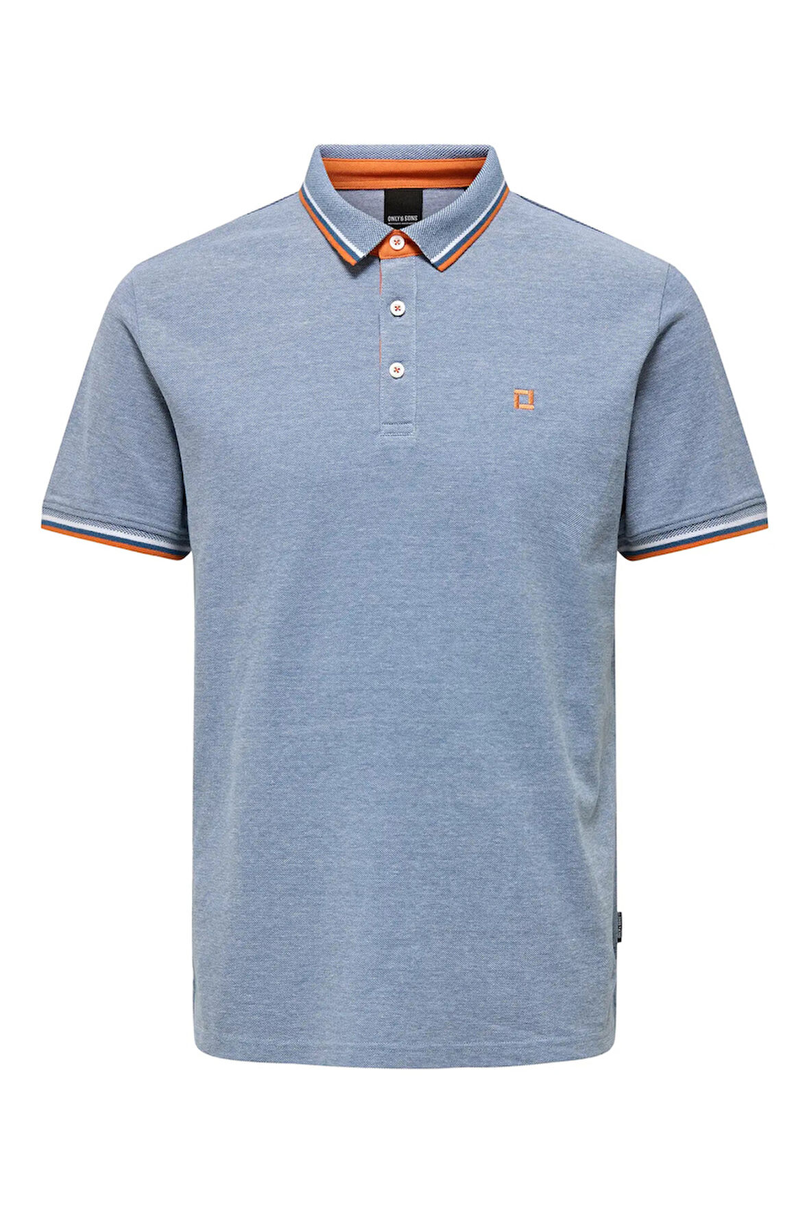 Only & Sons Erkek Onsfletcher Polo Yaka %100 Pamuk T-Shirt 22024827 Mavi