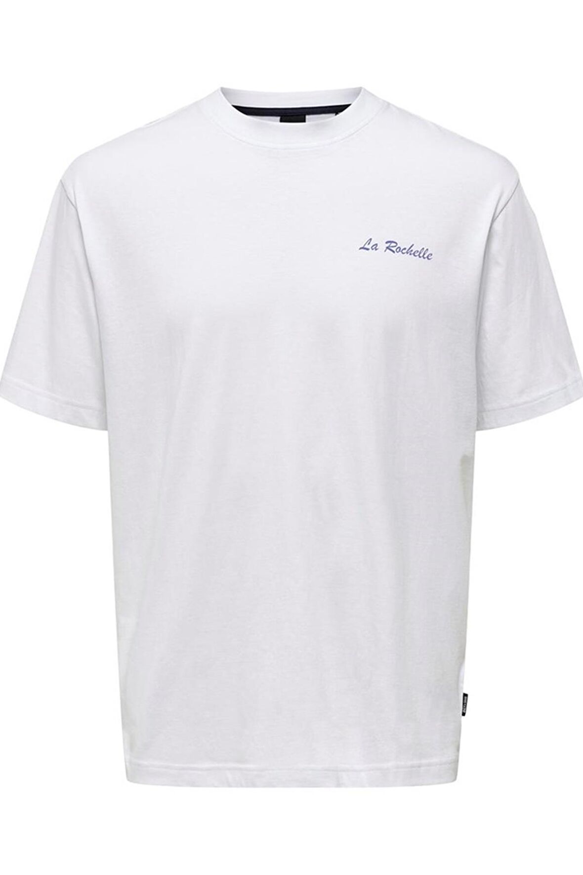 ONLY & SONS ONSMERVYN LIFE RLX SUMMER SS TEE 22029519 P.BEYAZ