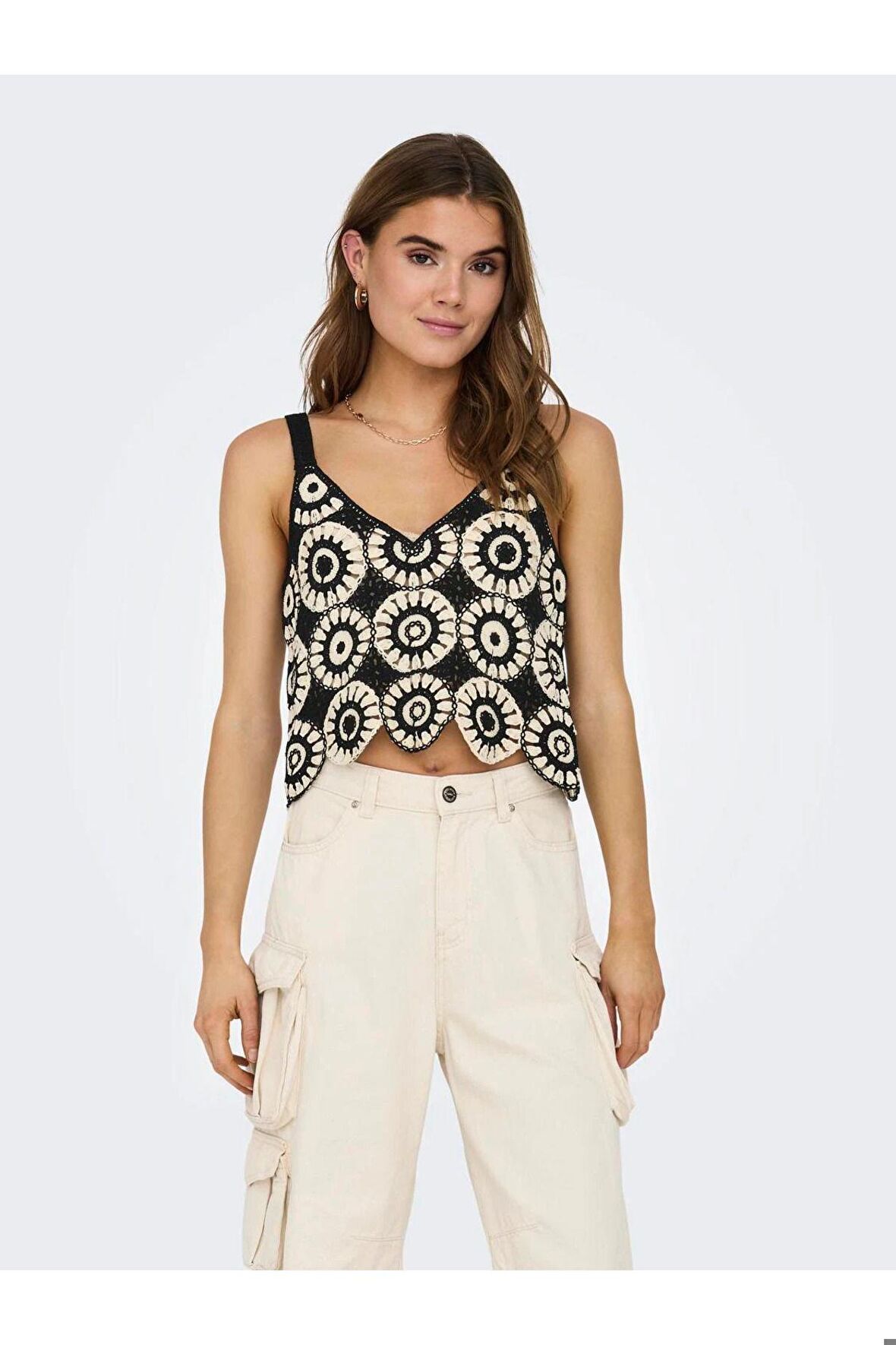 Only Kadın Regular Fit Askılı Örgü Bluz 15289731