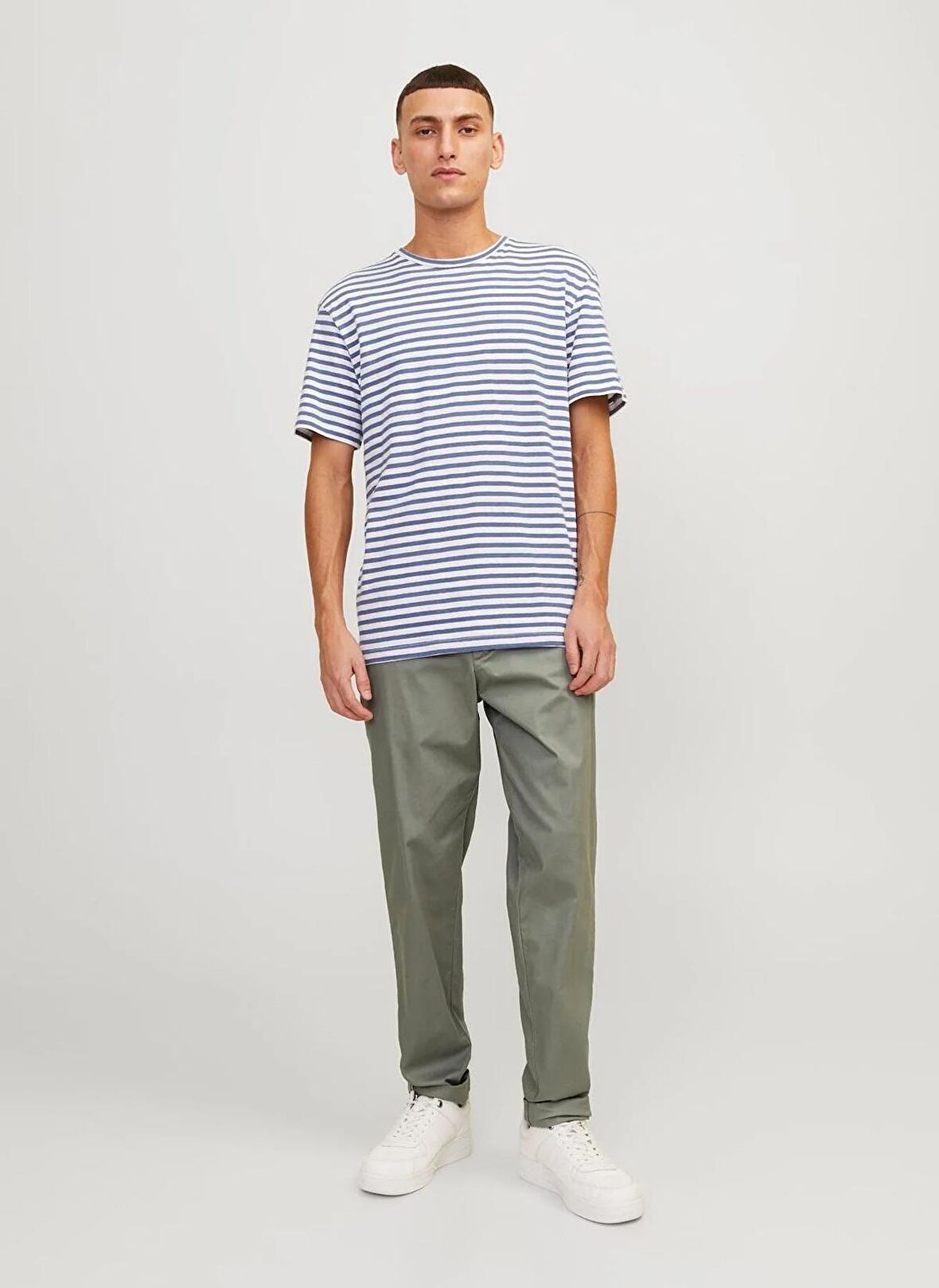 Jack & Jones Normal Bel Havuç Haki Erkek Chino Pantolon JPSTACE JJSUMMER CHINO