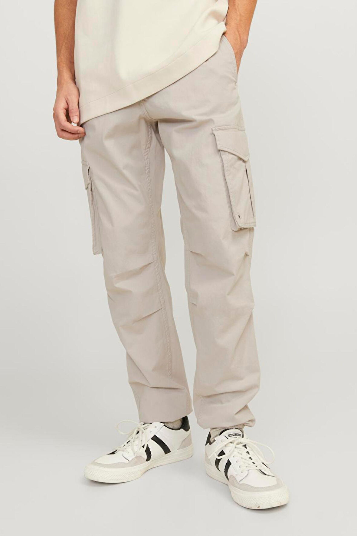 Jack & Jones 12242264 Jpstkane Jjnoah Cuffed Cargo Noos Ss Erkek Pantolon