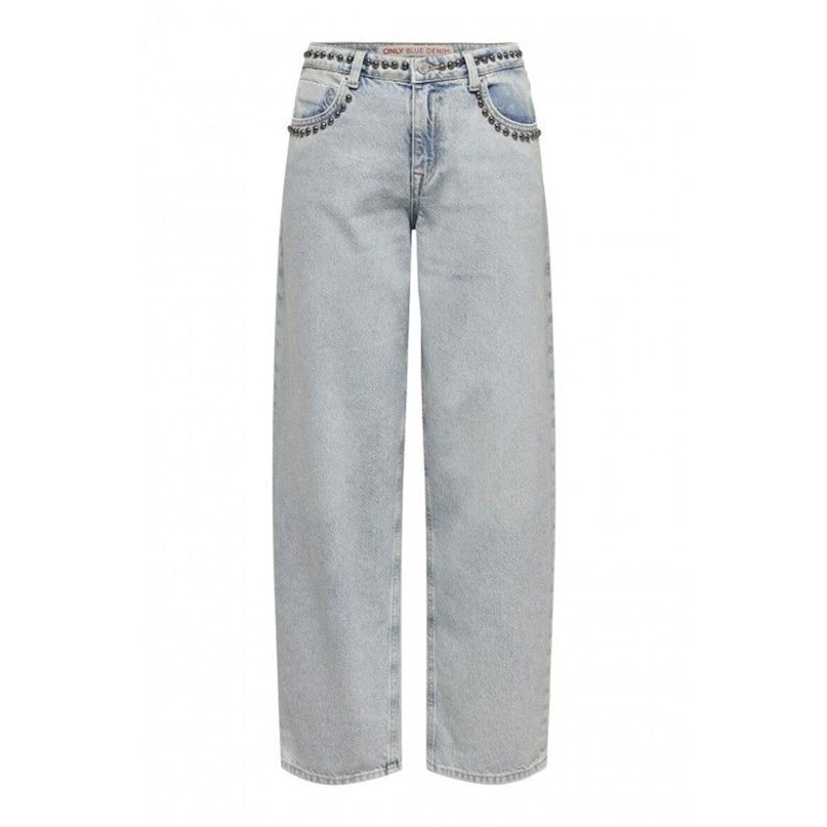 Only Onlcollette Lw Lo Str Stud Kadın Jean Pantolon