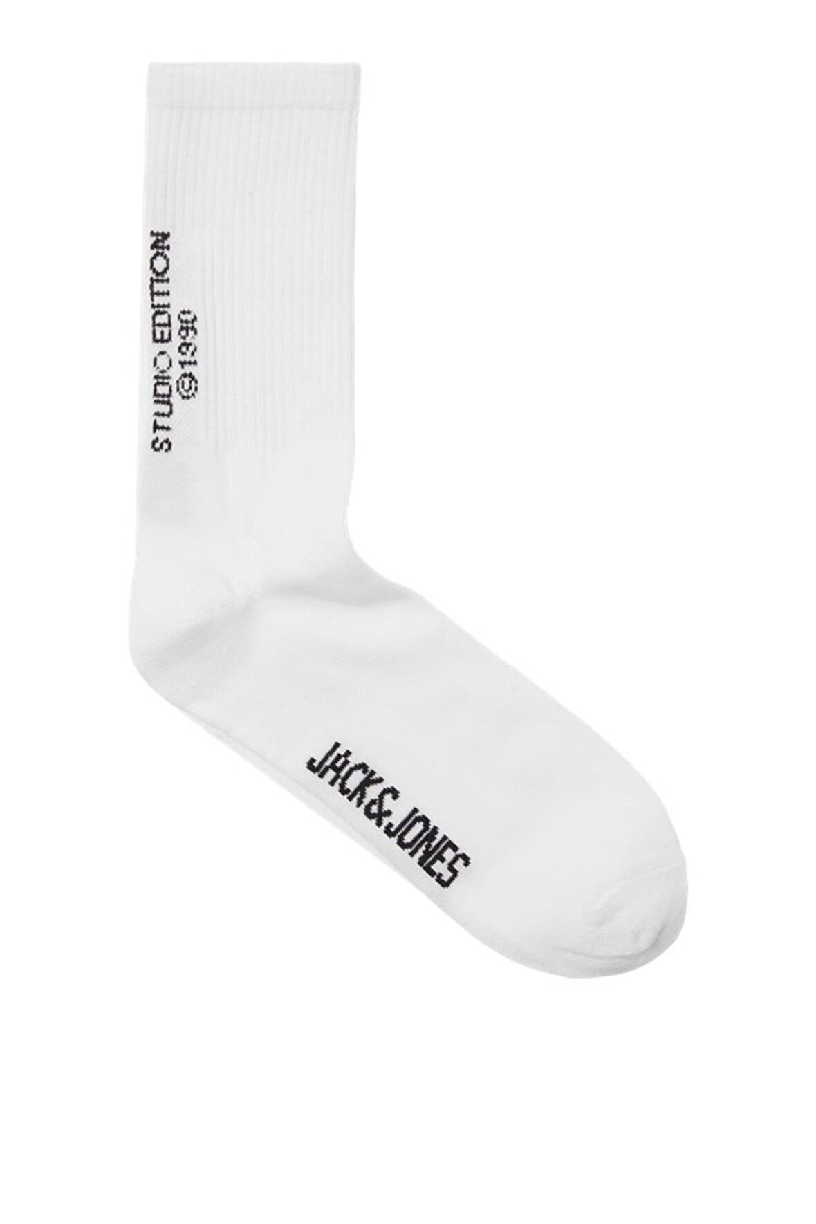 JACK&JONES JACBORA TENNIS SOCK 12256197 BEYAZ-SİYAH