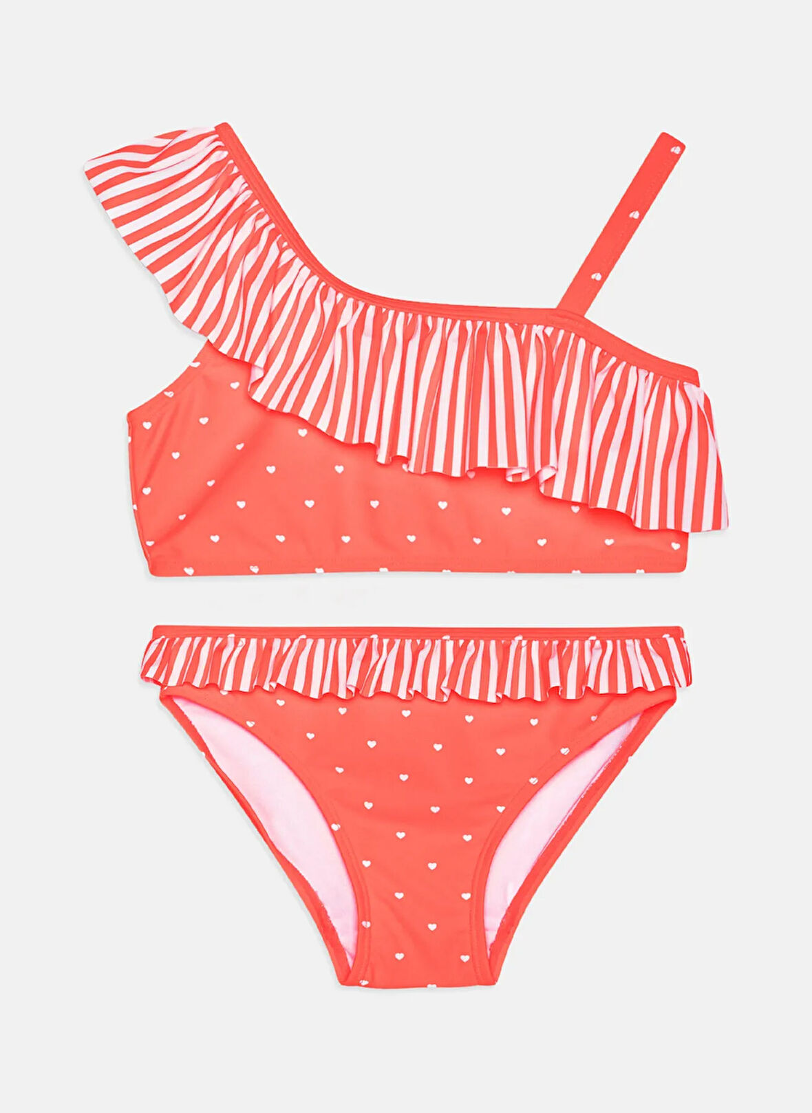 Name İt Nar Çiçeği Kız Çocuk Bikini Takım NMFZEDOT BIKINI