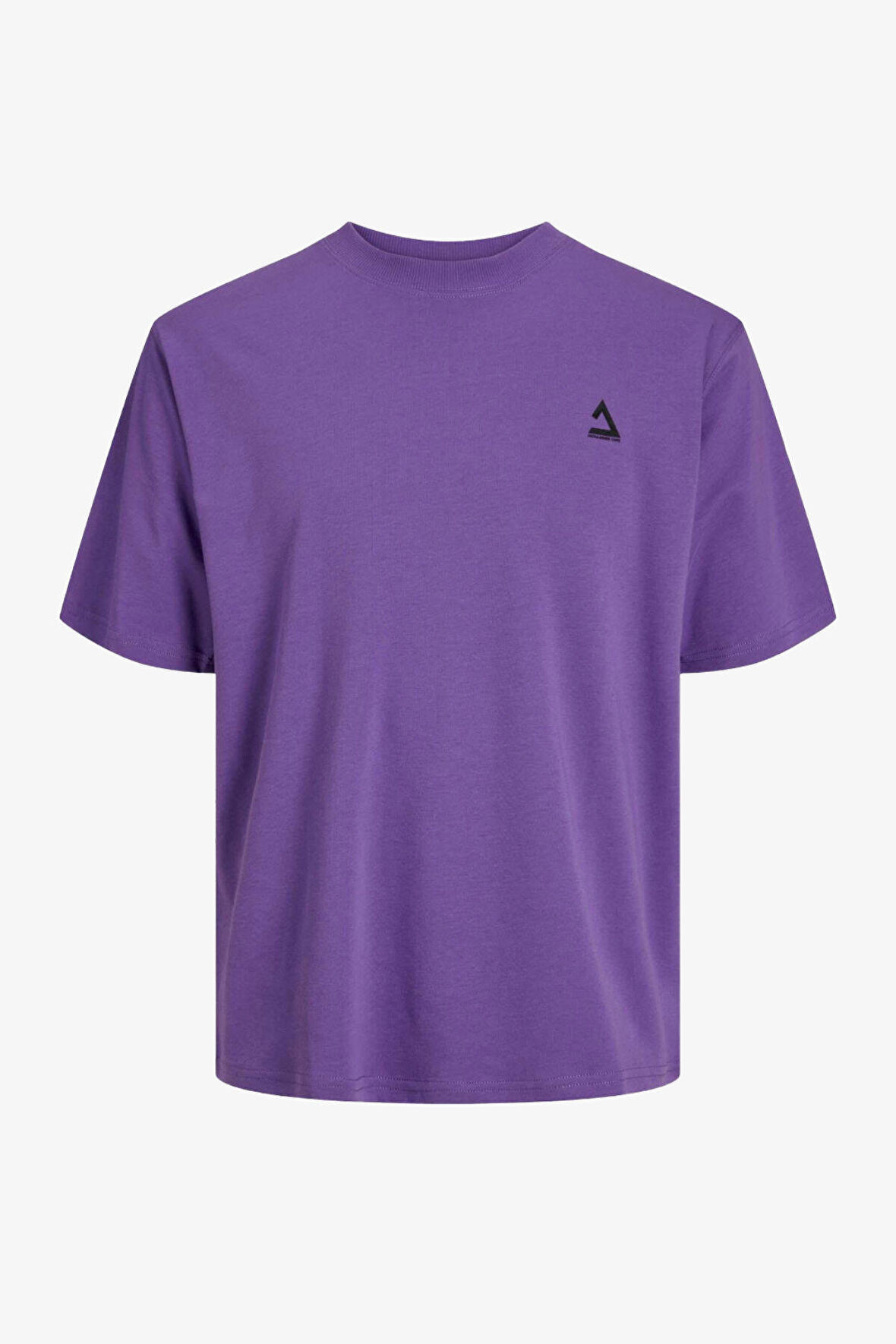 Jack & Jones Jcotriangle Erkek Mor T-Shirt 12253435-DeepLavender