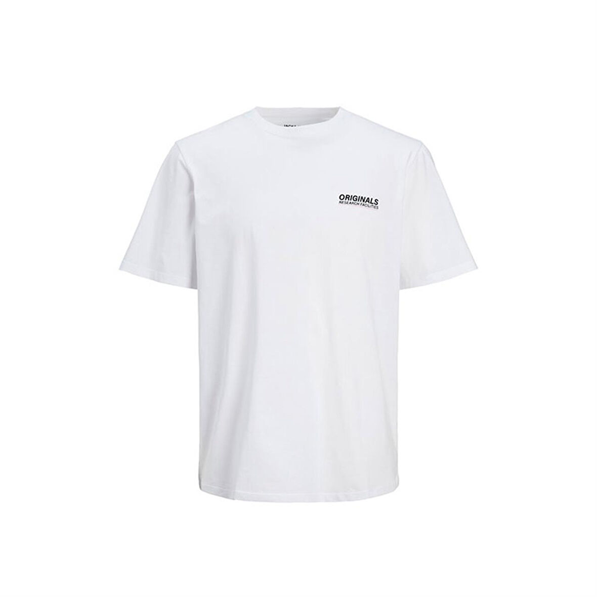 JJ Jorrecıpe Erkek T-Shirt 12254174-Bright White Beyaz