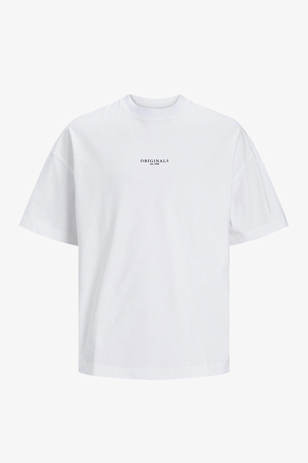 Jack & Jones Jorsantorini Erkek Beyaz T-Shirt 12251774-BrightWhite