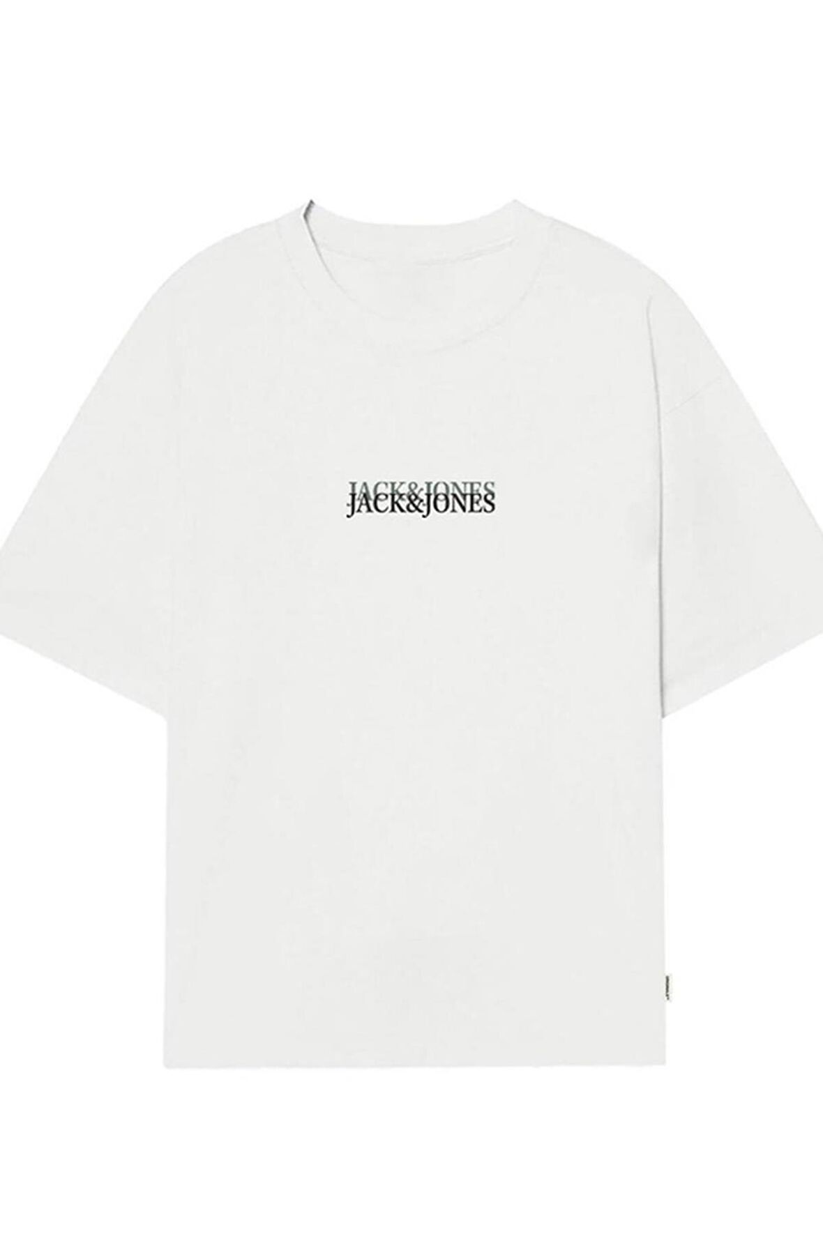 JACK&JONES  JORLAFAYETTE EMB TEE SS CREW NECK12251768 BEYAZ