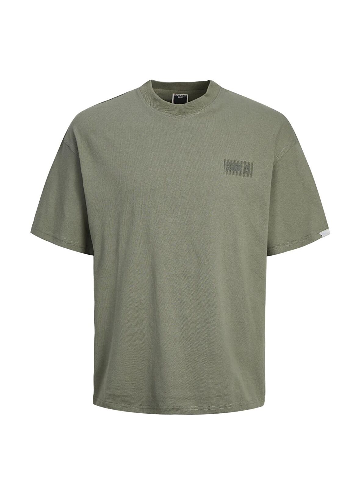 Jack & Jones Yuvarlak Yaka Haki Erkek T-Shirt JCOCOLLECTIVE PRINT TEE SS CREW NEC