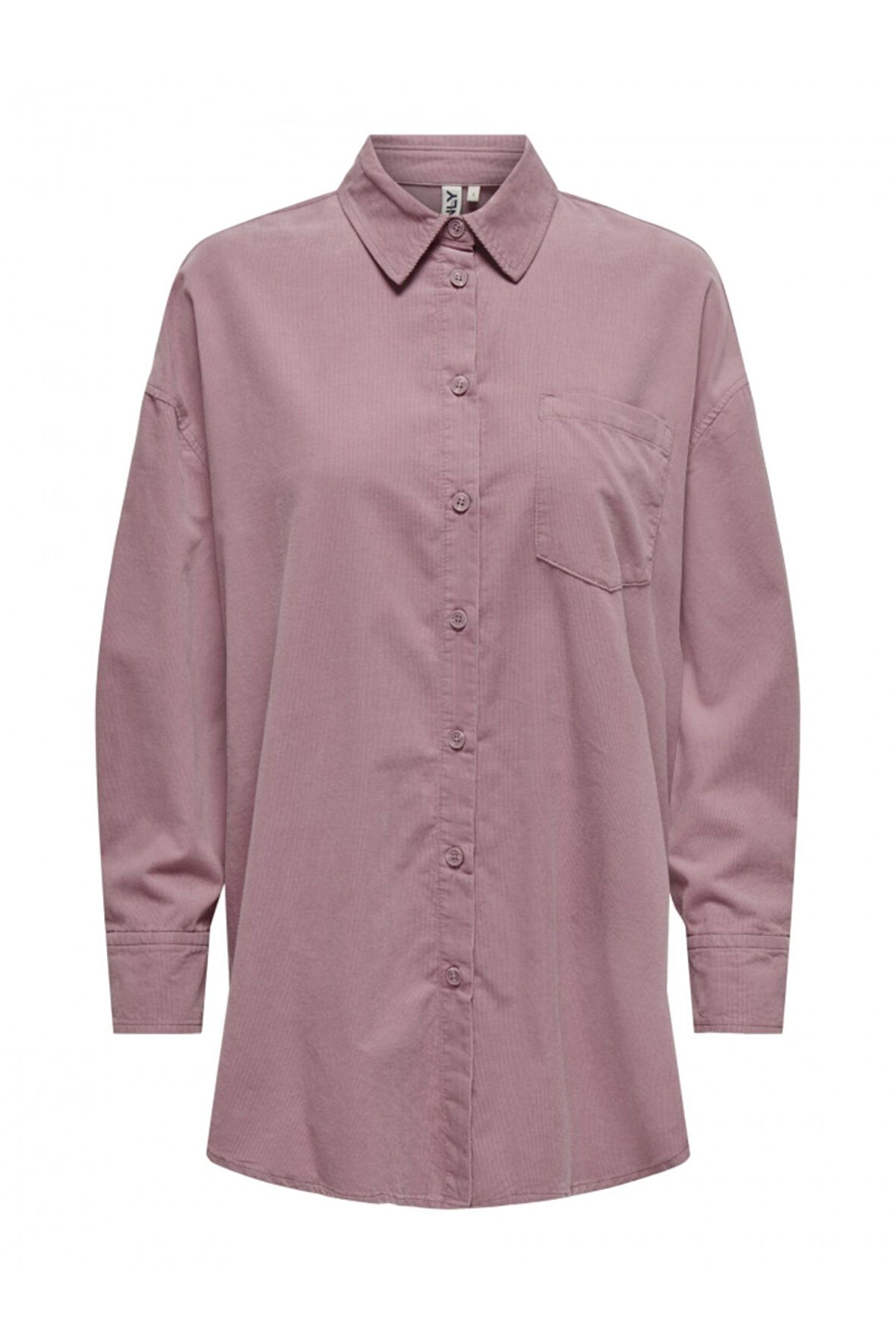 Only Kadın Bol Kesim Yumuşak İnce Fitilli Kadife Gömlek - 15325095