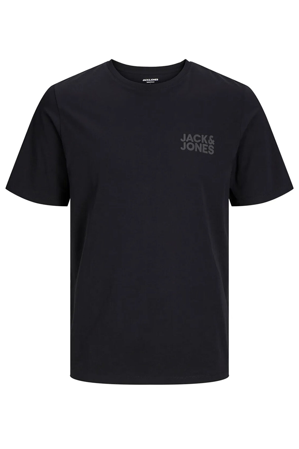 Jack & Jones Siyah Mini Logo Erkek Bisiklet Yaka T-shirt -12151955