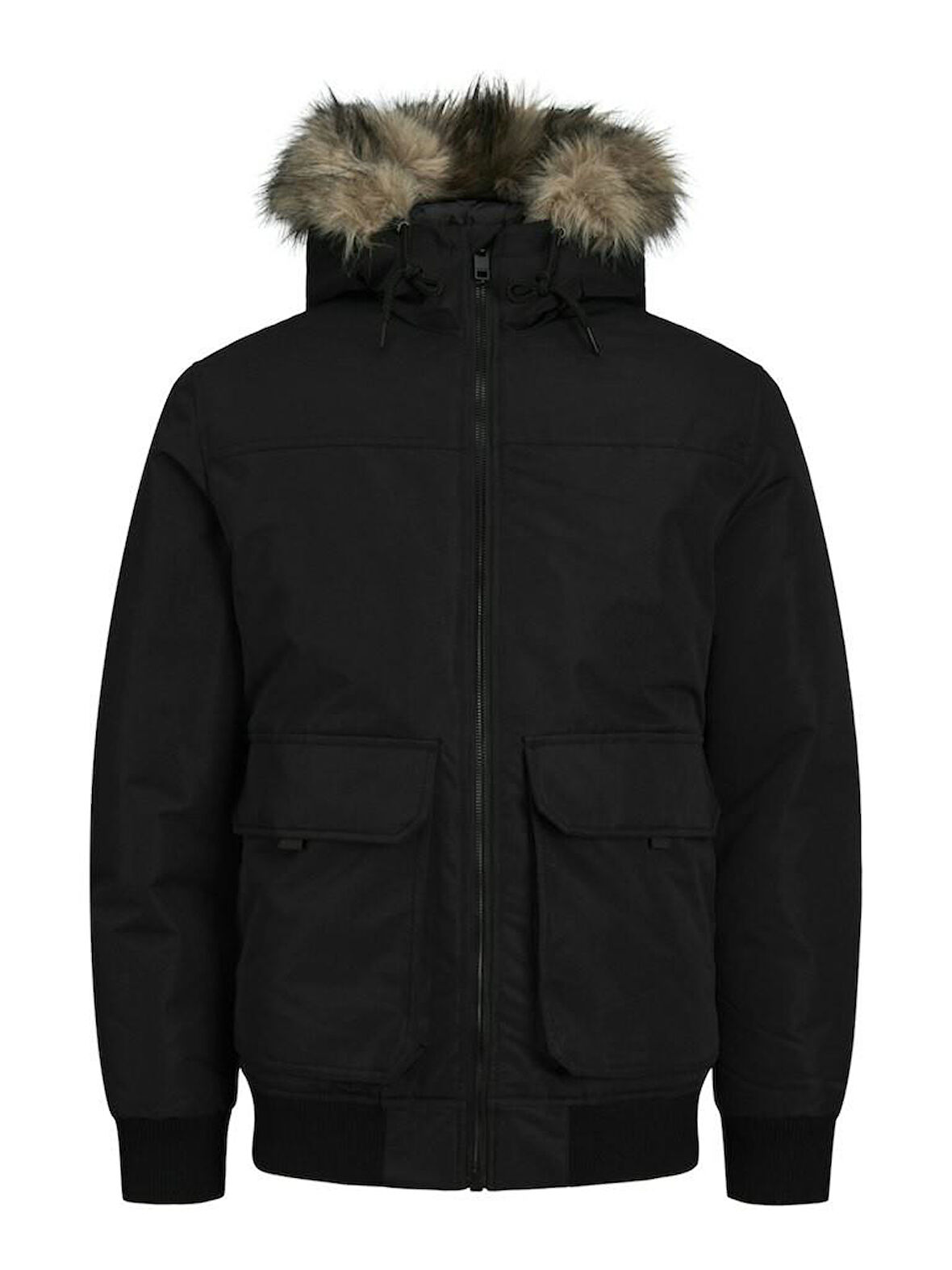 Jack Jones Construct Faux Fur Erkek Bomber Mont 12258409