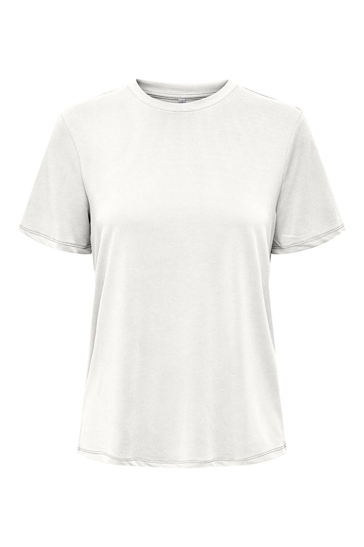 Only Kadın Onlfree Bisiklet Yaka Kısa Kollu T-Shirt 15290959 Ekru