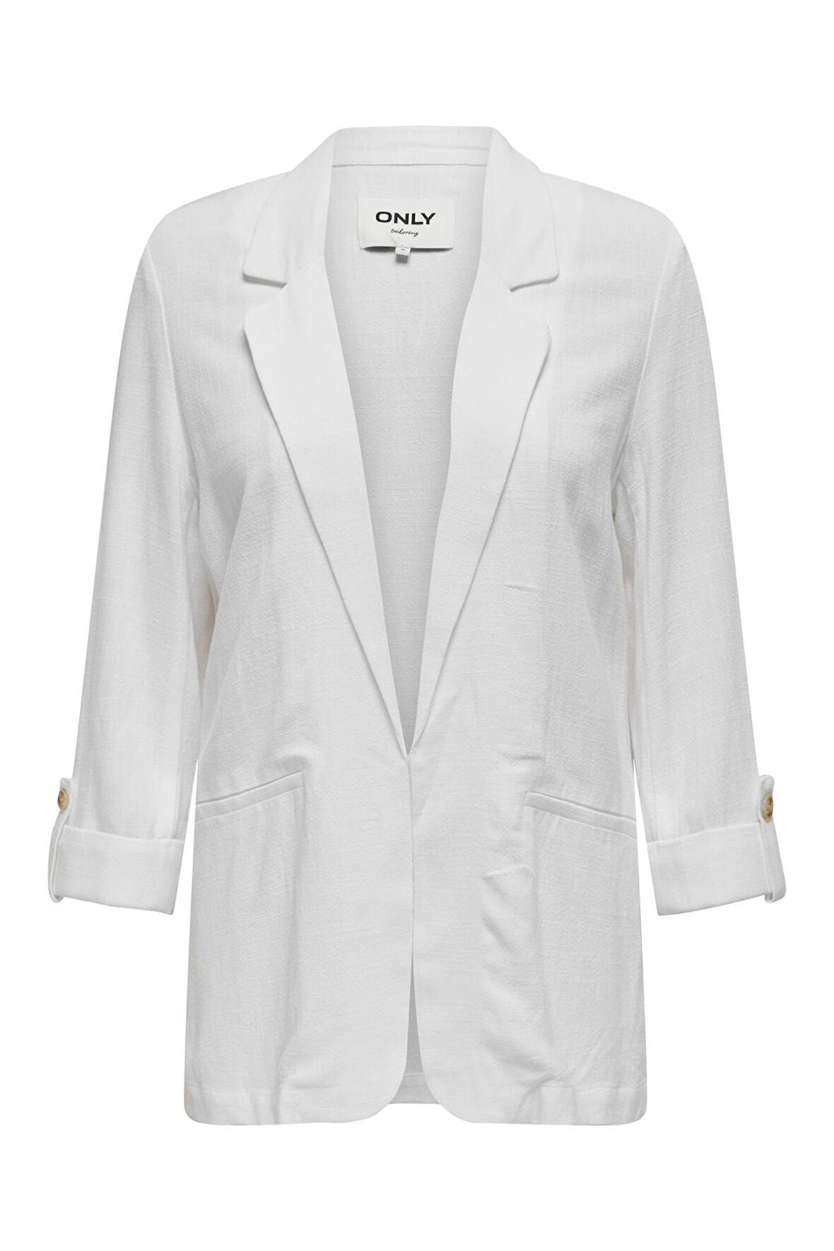 Only Kadın Onlsıesta Rahat Kalıp Keten Blazer Ceket 15322274 Kırık Beyaz