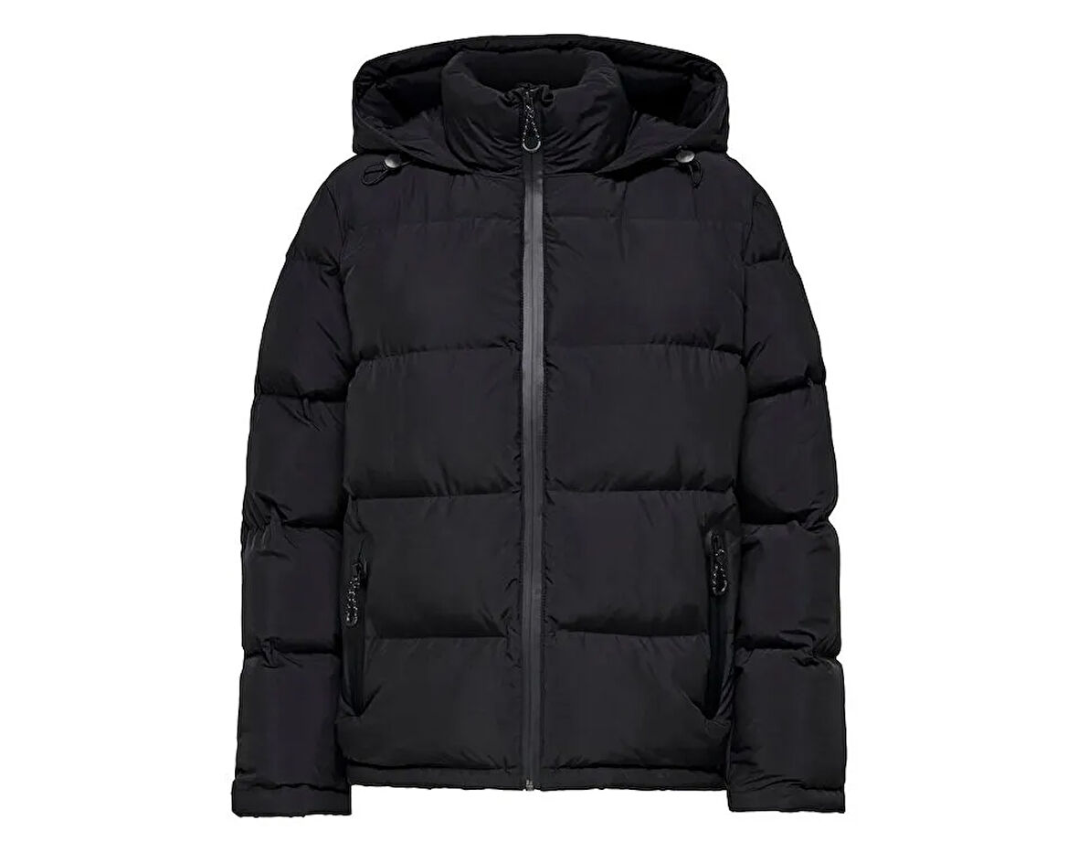Only Onlpaula Premium Puffer Kadın Günlük Mont 15326656-BLACK Siyah