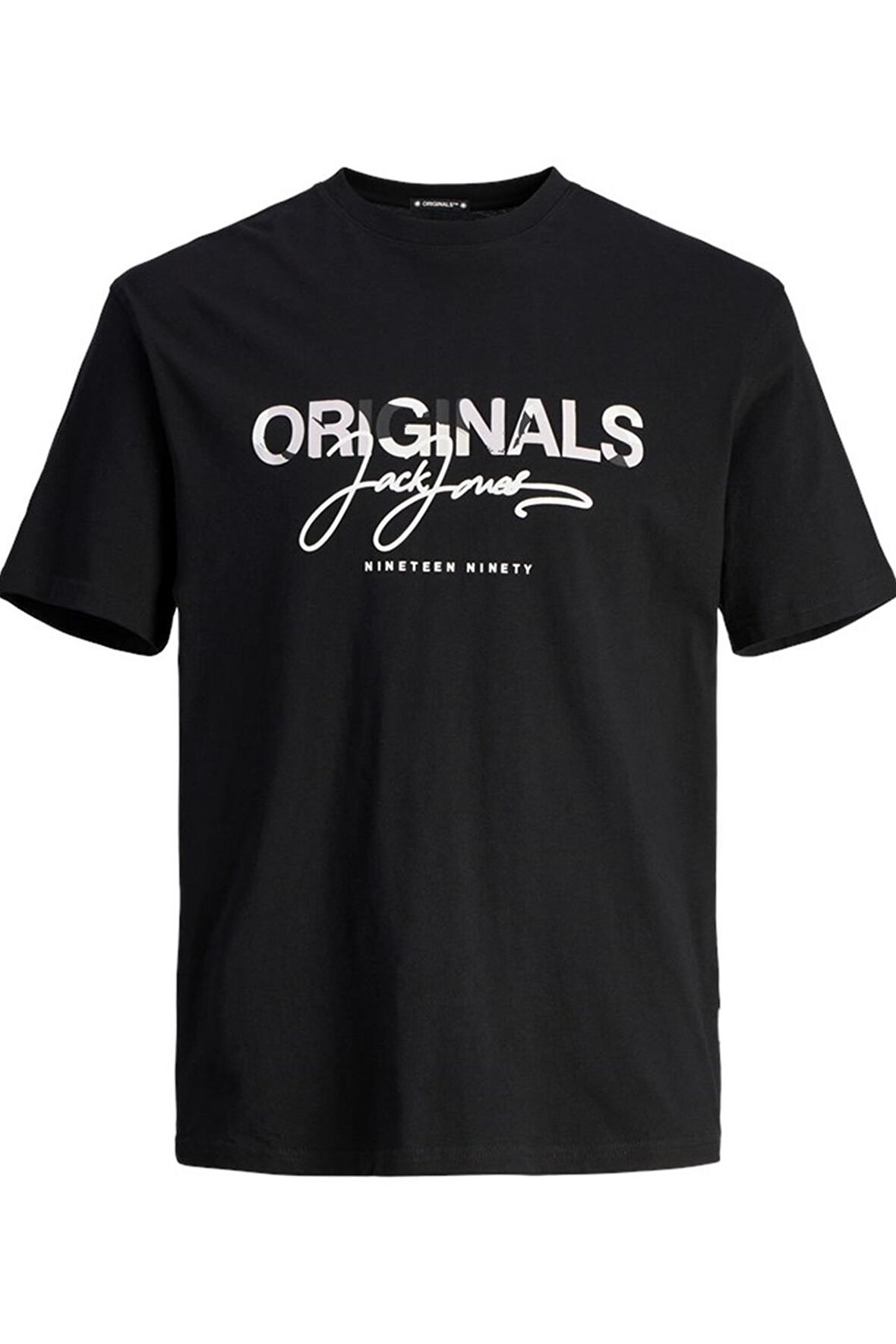 JACK&JONES JORARUBA AOPBRANDING TEE SS CREW NECK LN 12255517 SİYAH