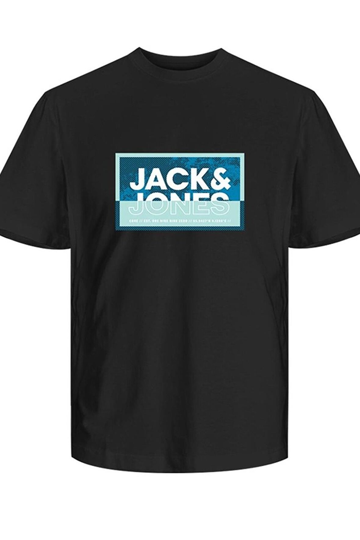 JACK&JONES JCOLOGAN SUMMER PRINT TEE CREW NECK FST 12259908 SİYAH