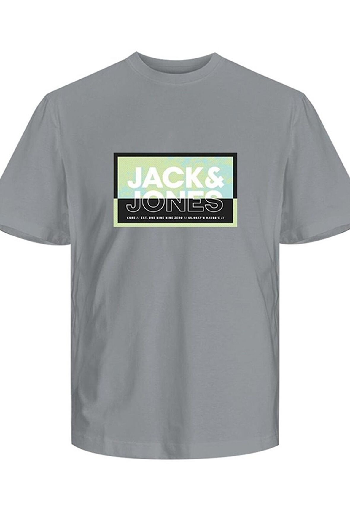 JACK&JONES JCOLOGAN SUMMER PRINT TEE CREW NECK FST 12259908 DUMAN